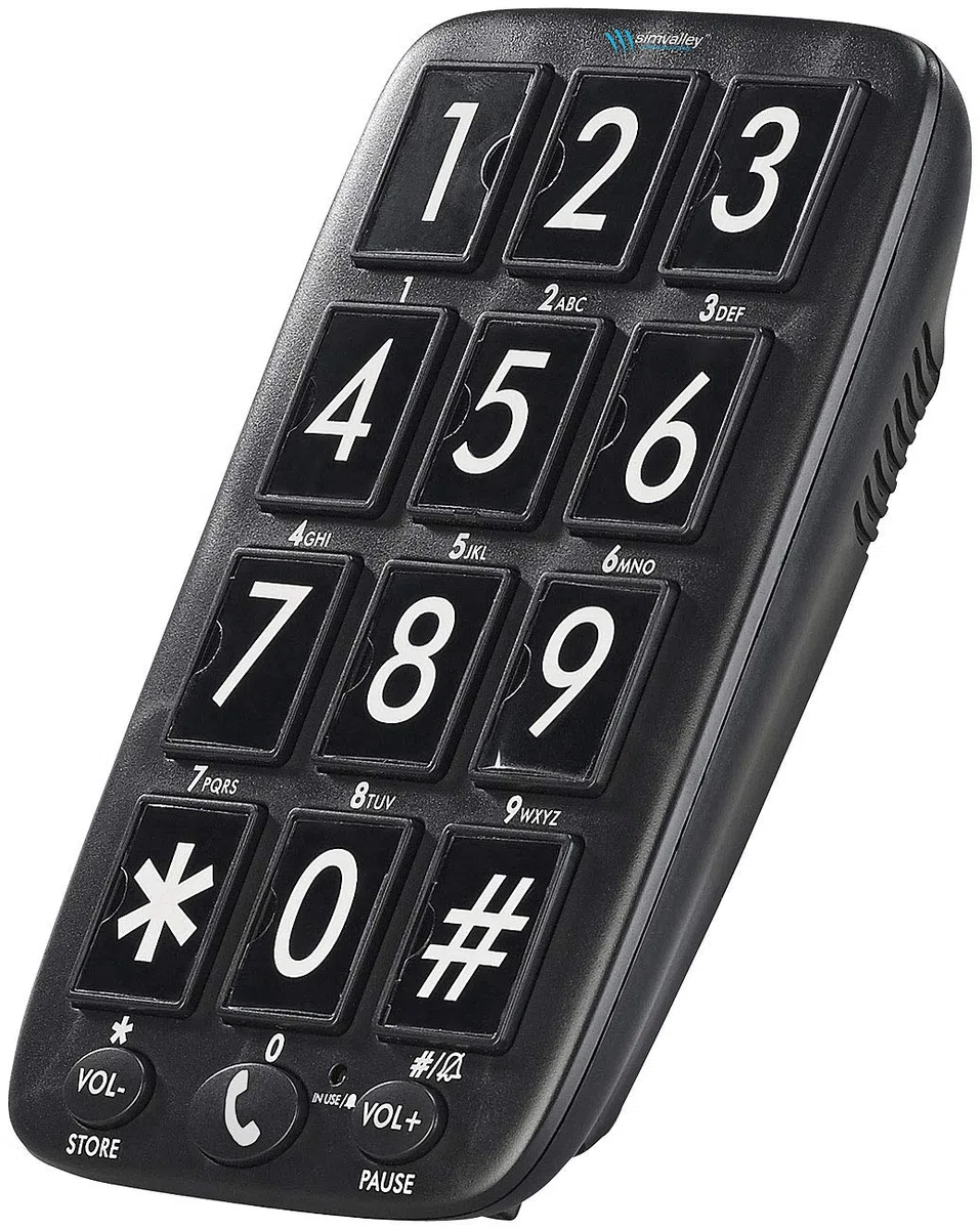 Communications Seniorentelefon: Senioren-Festnetz-Telefon mit 12 Foto-Schnellwahl-Tasten, Freisprecher (Seniorentelefon Festnetz, Großtastentelefon, Festnetztelefon für Demenzkranke)