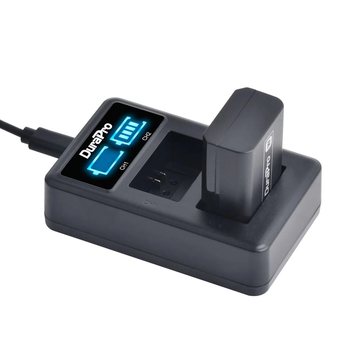 DuraPro 2X NP-FW50 Akku + LED USB Dual Ladegerät für Sony Alpha7 7ii 6500 6400 6300 6000 5100 SLT A55V A33 A35 A37 NEX-7 NEX-6 NEX-F3 NEX-3 NEX-5 NEX-5N NEX-5T Kamera