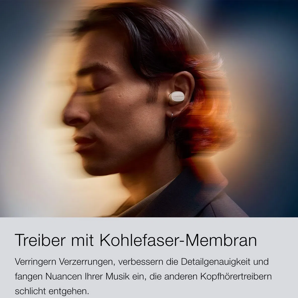 Bowers & Wilkins Pi8 kabellose True Wireless Kopfhörer mit Aktiver Geräuschunterdrückung, Bluetooth, AptX, Ladecase mit Wireless-Audioübertragung – Anthrazit Schwarz