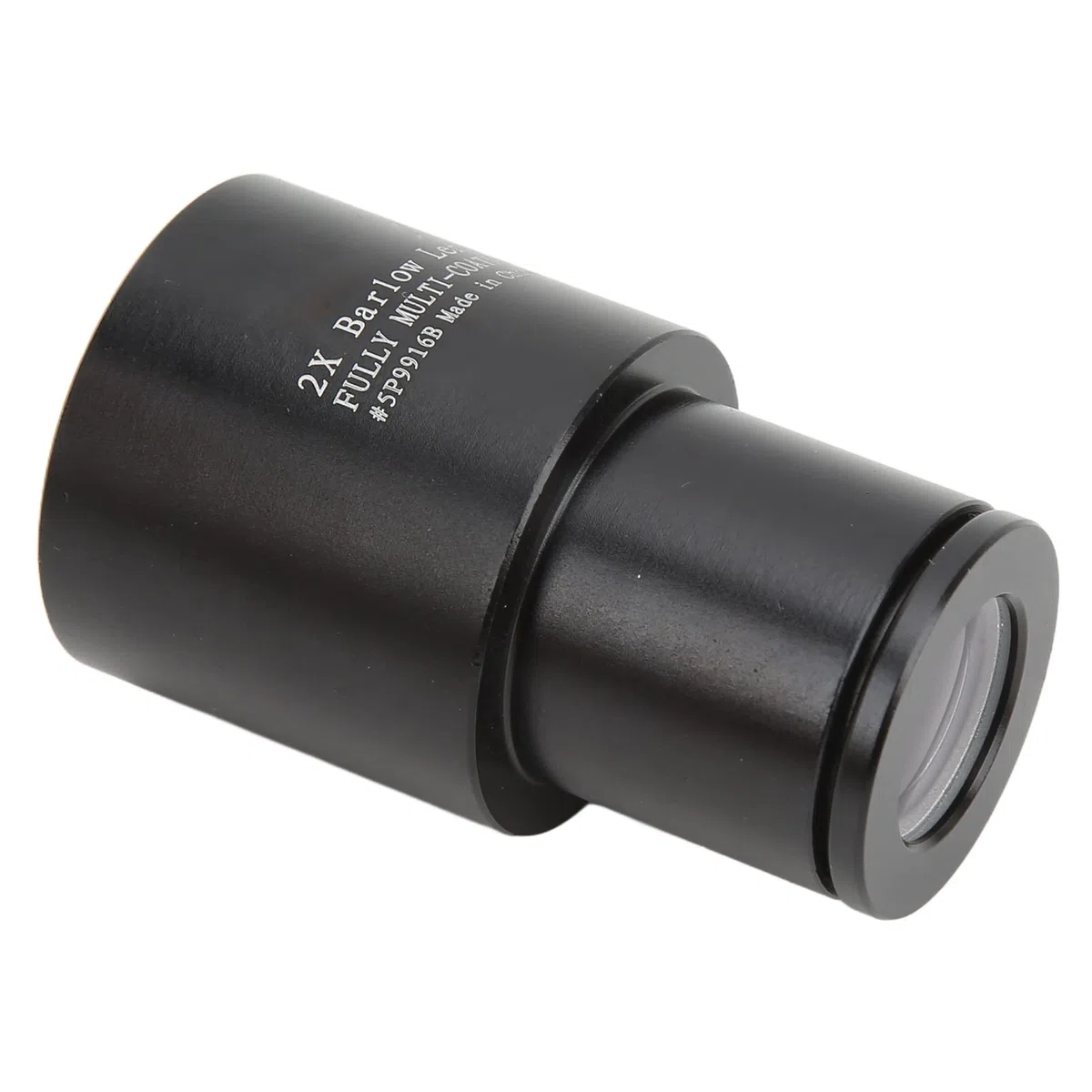 Barlow-Linse 2X, 0,965 Zoll, Vollständig Mehrfach Beschichtete Optische Barlow-Linse, 24,5 Mm Metall-Barlow-Linse mit Grünem FMC-Film für das Okular des Astronomischen Teleskops