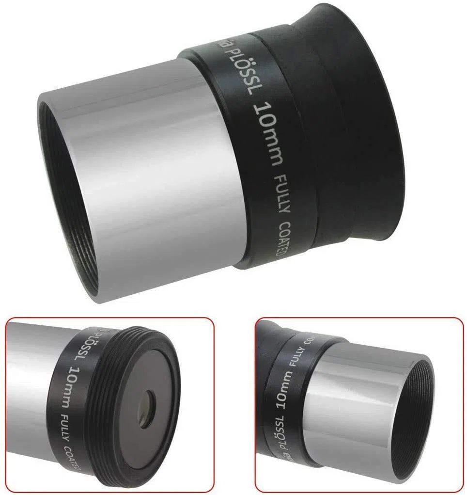 SOLOMARK Plössl-Teleskop-Okular 10 mm, 1,25 Zoll, Aluminium, Kunststoff, Schwarz