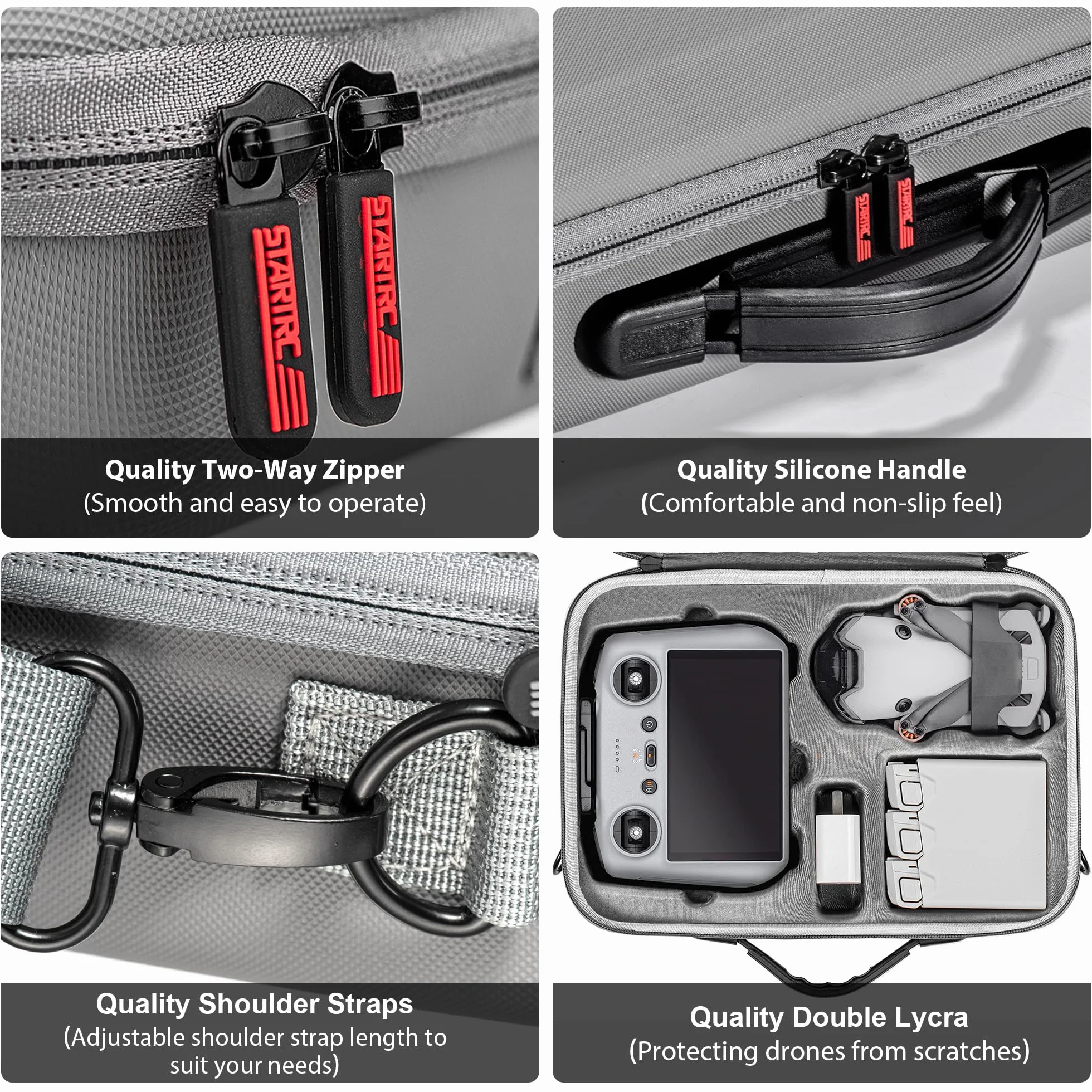STARTRC Mini 3 Tasche Zubehör,tragbare Reisetasche für DJI Mini 3/Mini4 pro Fly More Combo für DJI RC Controller, Drone Schultertasche