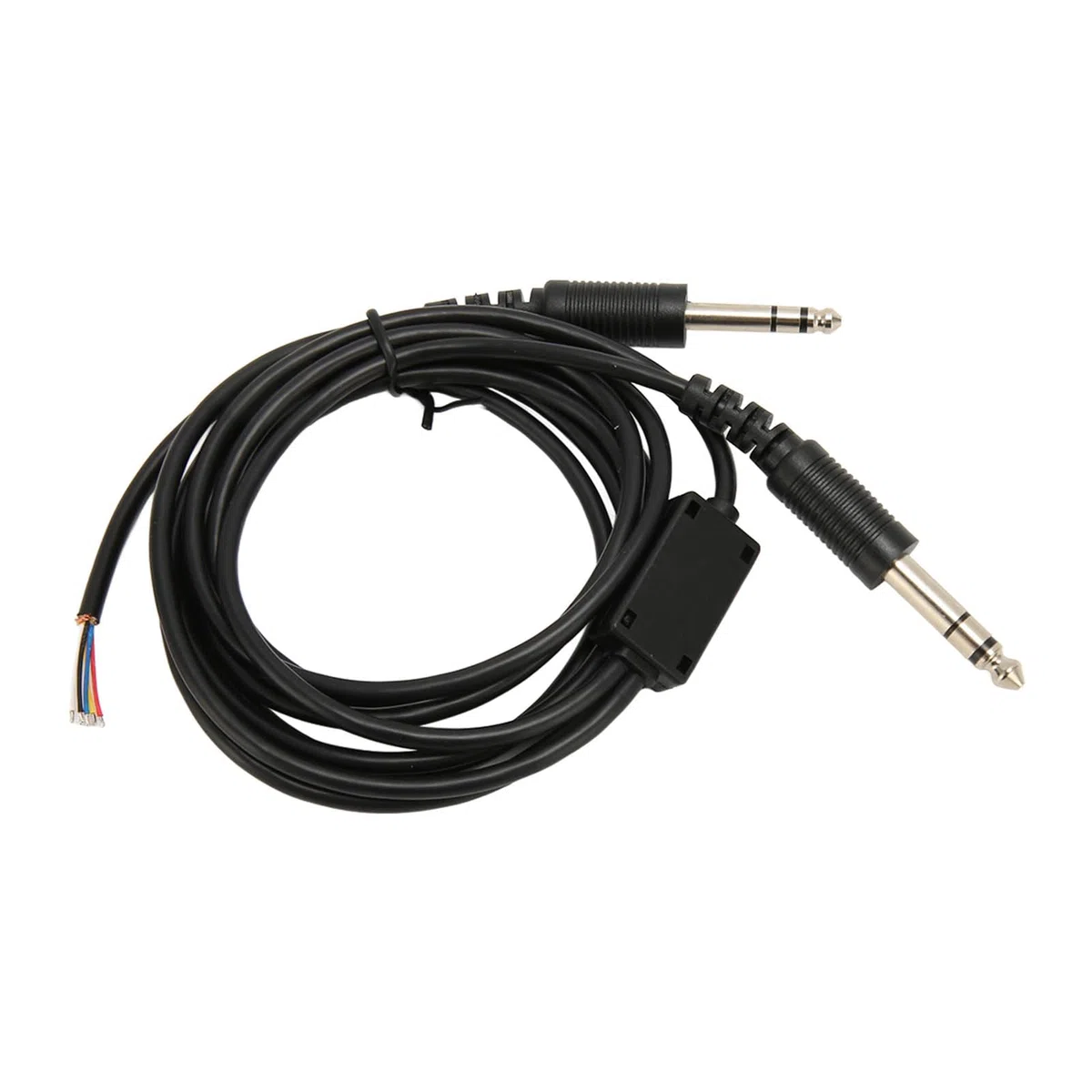 Aviation Headset Ersatzkabel, 2m Universal Dual GA -Stecker, Premium -PVC -Material, PJ -068 -Mikrofonstopfen und PJ -055 Lautsprecherstecker, DIY -Kabel 6,6ft, Kompatibel mit