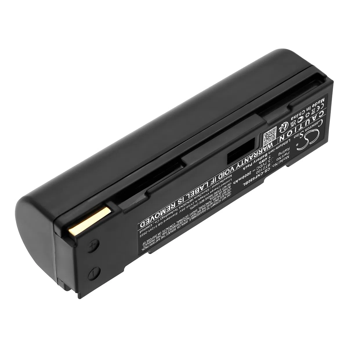TCTK Akku 2000mAh Kompatibel mit [CINO] 680BT, F680BT, F780BT, für [Cognex] Dataman 8000, DataMan 8050, DataMan 8050E, 8050X, 8100, 8500, 9500 Ersetzt 124-10000 FBA