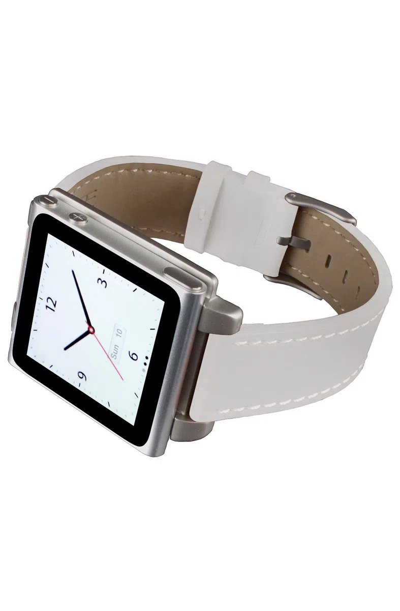 Hex hx1141-WHTE Vision Classic Leather Armband aus Leder für iPod Nano 6, Weiß