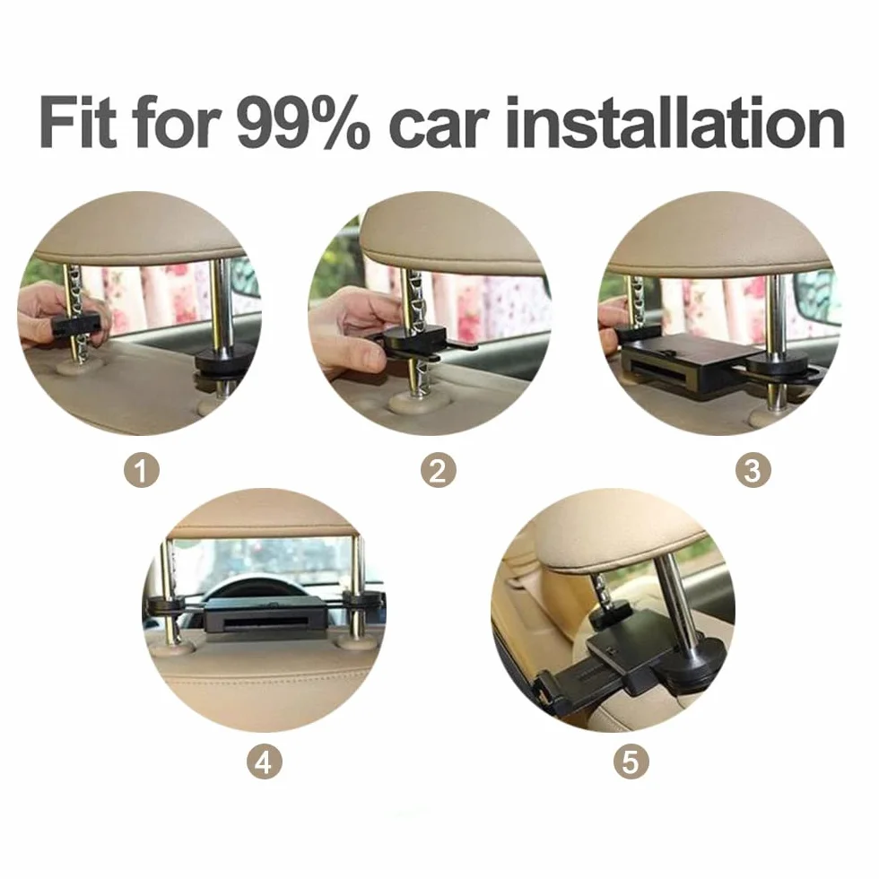 Auto-Kopfstütze WiFi-Videoplayer, Android 9.0 Auto-Rücksitz-TV-Monitore mit Montagehalterung, IPS-Touchscreen-Multimedia-Monitor, Auto-TV, 1080P HD-Video unterstützen, 10.1''