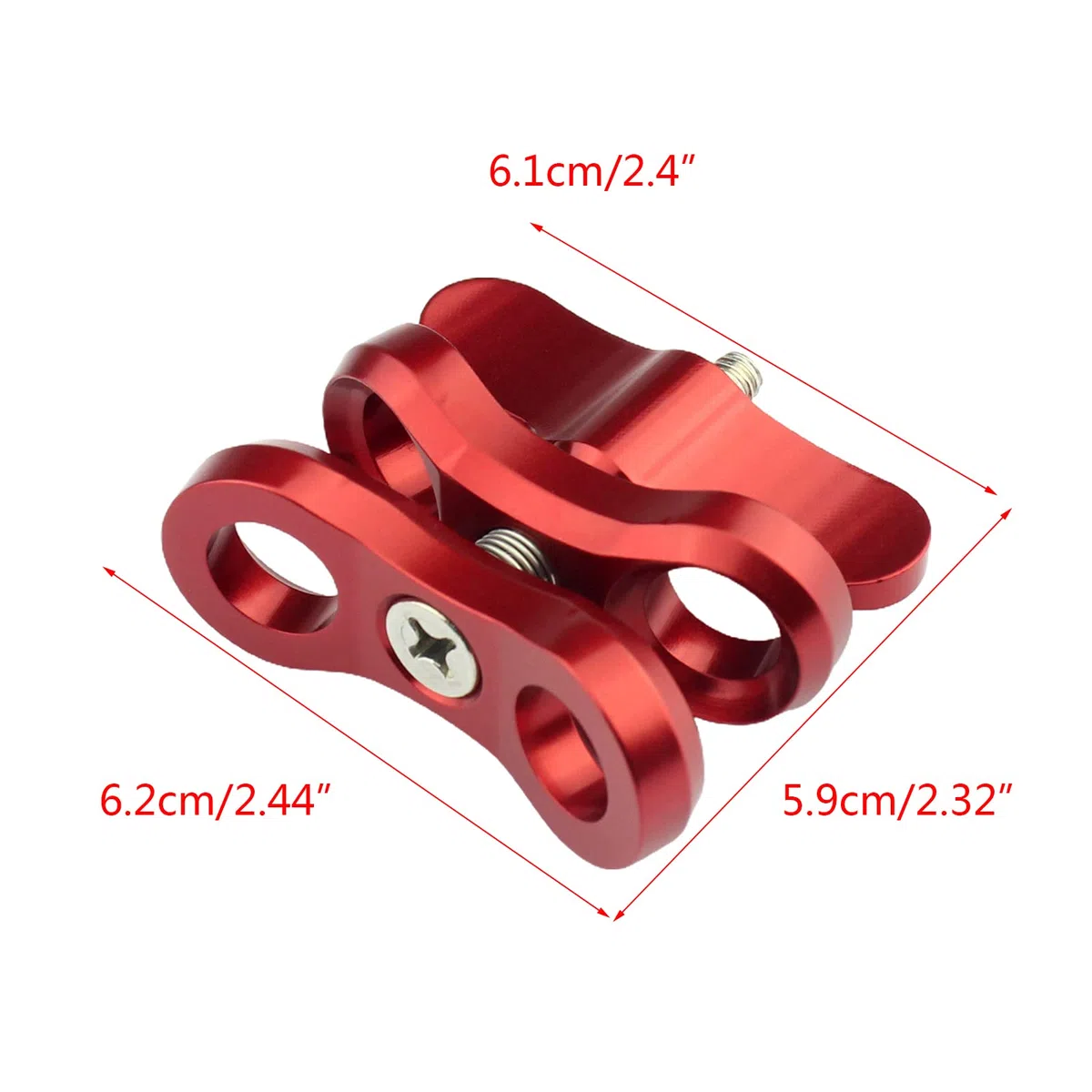 Kamera-Zubehör, Tauchlichter, Kugel, für Schmetterlings-Clip, Arm, Klemmhalterung, Aluminium, für 3/4/5 SJ6000 Kamera-Schmetterlings-Clips
