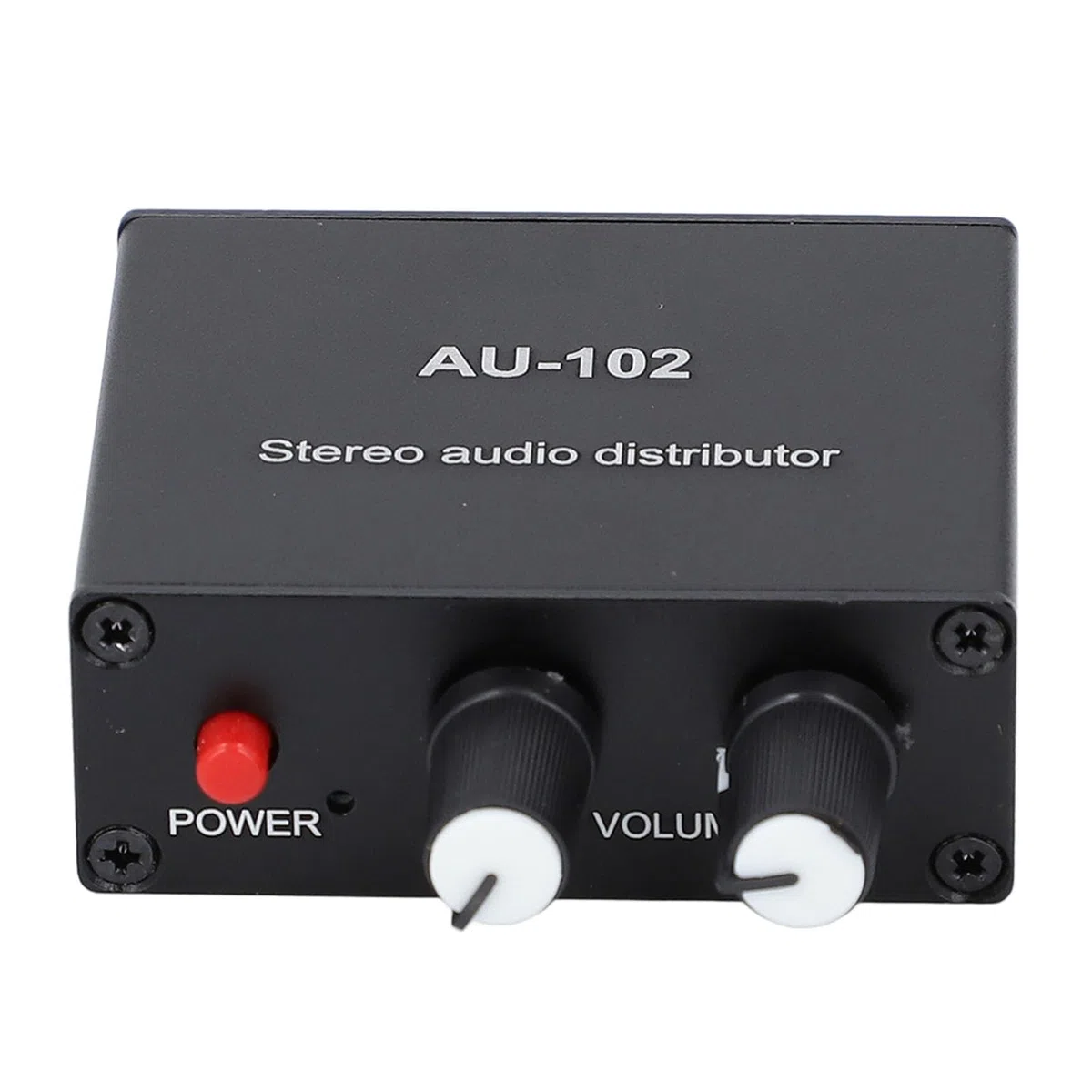 Active Sound Distributor, 2 Way 1 in 2 Out Mini Amp mit Unabhängiger Lautstärke Regelung, für Kopfhörer und Sound Amps DC5V