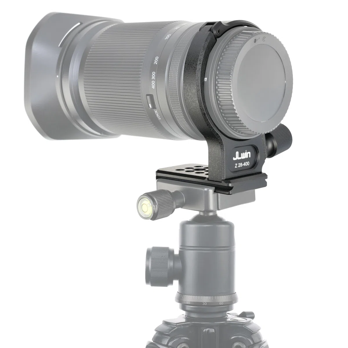 Hersmay 70 mm Metall-Objektivmanschette Stativschelle für NIKKOR Z 28–400 mm f/4–8 VR spiegelloses Objektivstativ, Halsband, Kameralinse, Stativringadapter