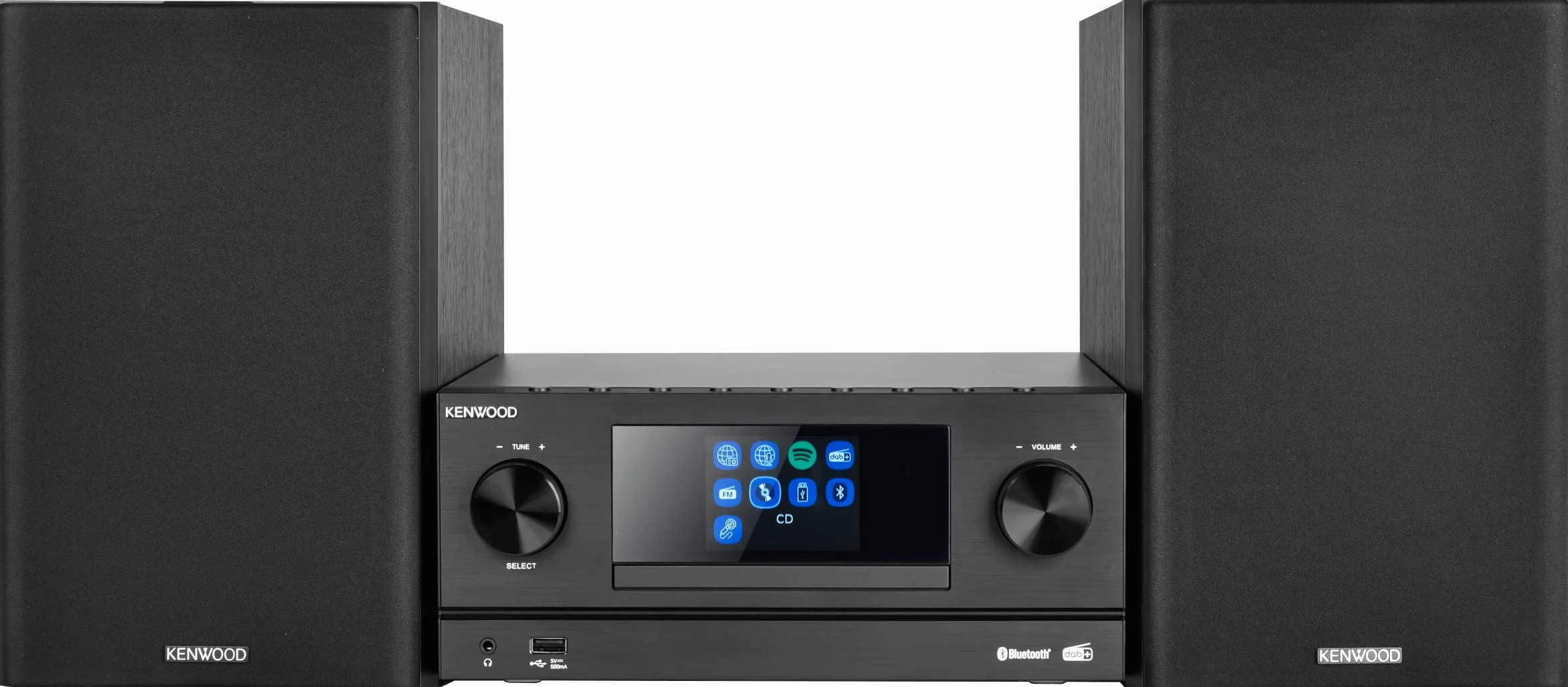 Kenwood M-9000S-B Smart Micro Hi-Fi System Internetradio DAB+ CD USB Audiostreaming Schwarz