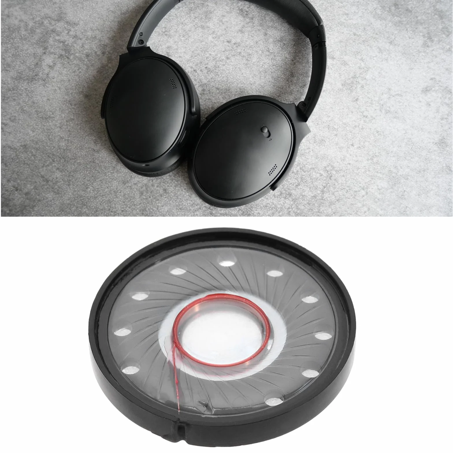 2 Stück 40mm Kopfhörer Lautsprecher Kompatibel mit BO-se QC45 QC2 QC25 QC35 QC15 QC3 AE2 OE2 32 Ohm 20mW Ersatz Lautsprecher Headset