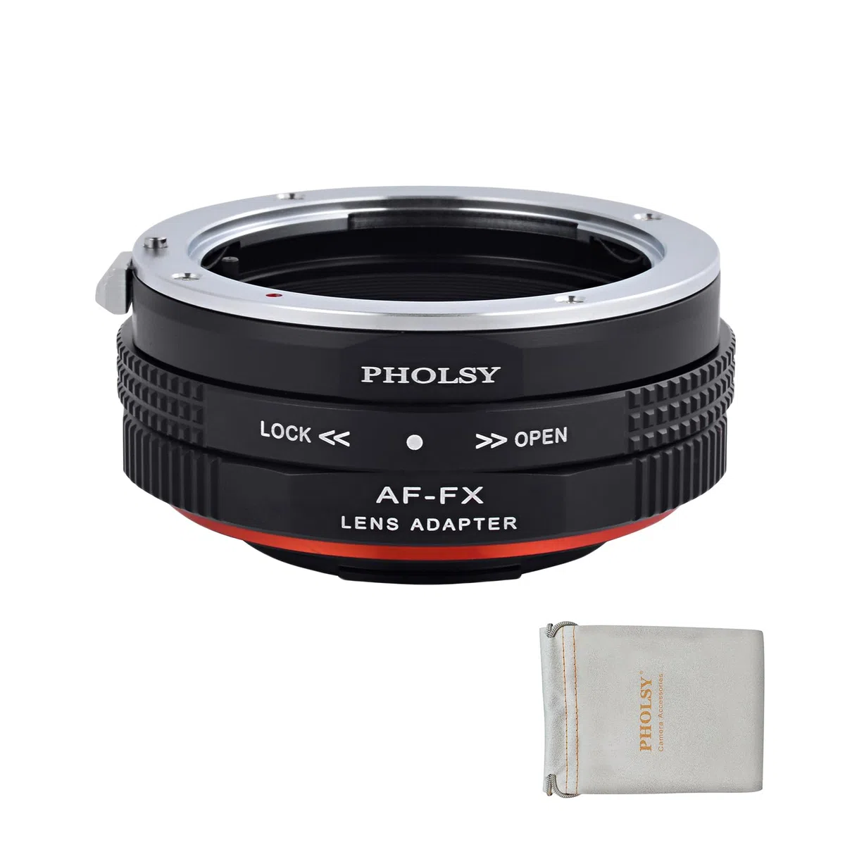 PHOLSY Objektivadapter mit Blendenring Kompatibel mit Sony A und Minolta AF Mount Objektiv auf Fuji X Mount Kameragehäuse Kompatibel mit Sony A auf Fuji X, Minolta AF auf Fuji X