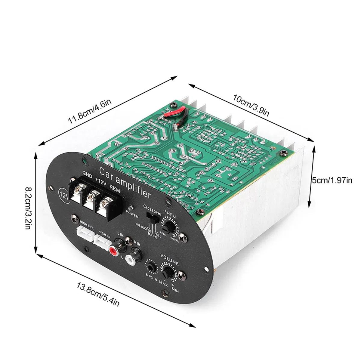 Auto Stereo Lautsprecher Verstärker Board - 120W 12V Pure Full Tone Bass Subwoofer Core - Car Audio Verstärker, Bass Subwoofer Verstärker, Full Tone Verstärker, Auto Stereo Verstärker, Reiner Bass Ver