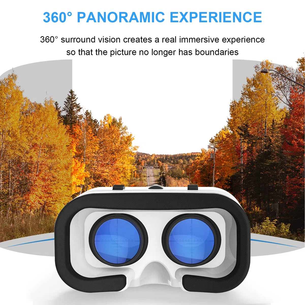 VR Brille Handy, Virtual Reality 3D Headset mit Fernbedienung, Augenschutz 3D Handy Brille HD Linsen VR Headset, Kompatibel IOS Android für Phone 4,7-6,5 Zoll(Schwarz)