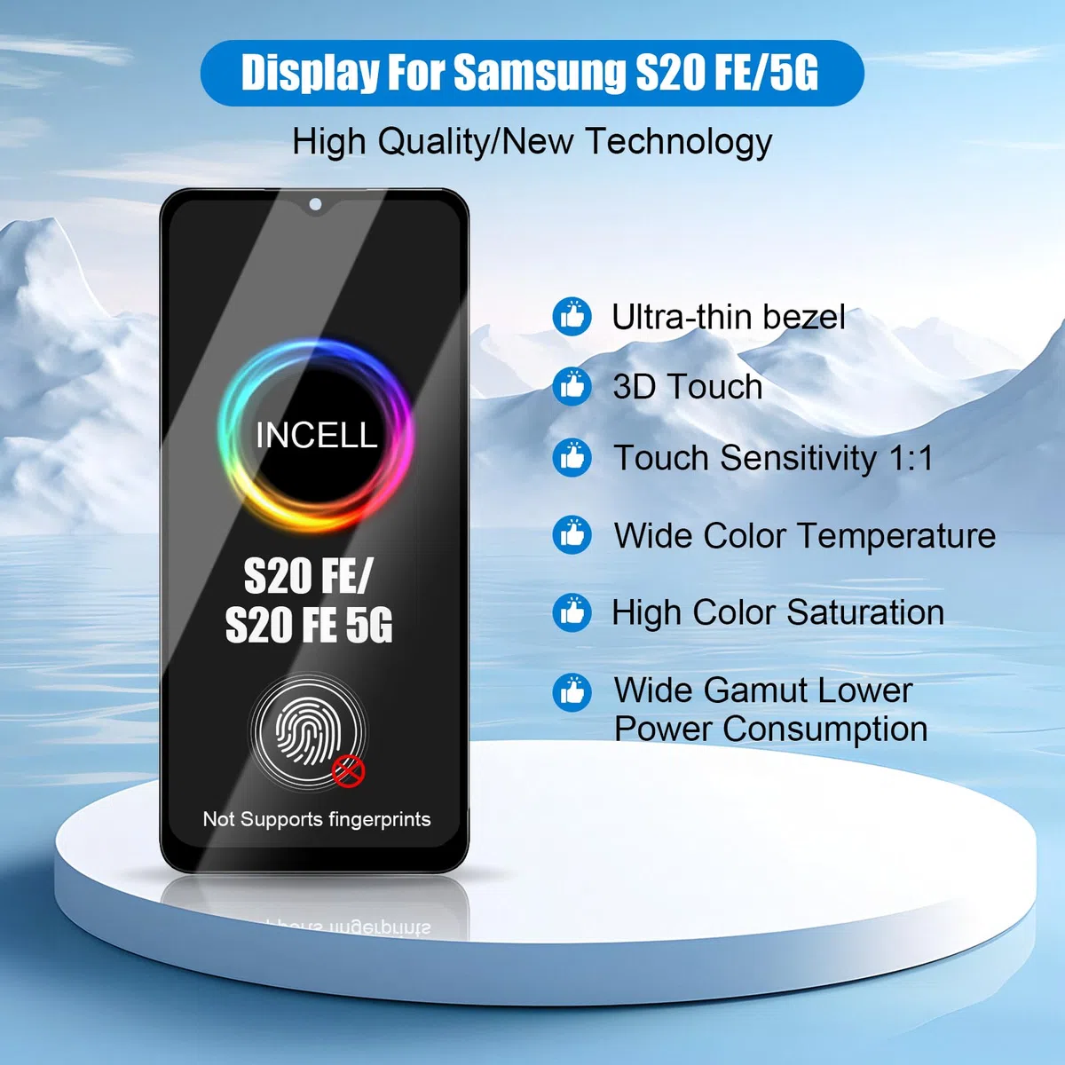 DTD LCD Display für Samsung Galaxy S20 Fe Display für Galaxy S20 Fe 5G LCD Touchscreen Digitazer Assembly Ersatz mit Reparatur Kit (Schwarz mit Rahmen, Ohne Fingerabdruckerkennung, 6.5")