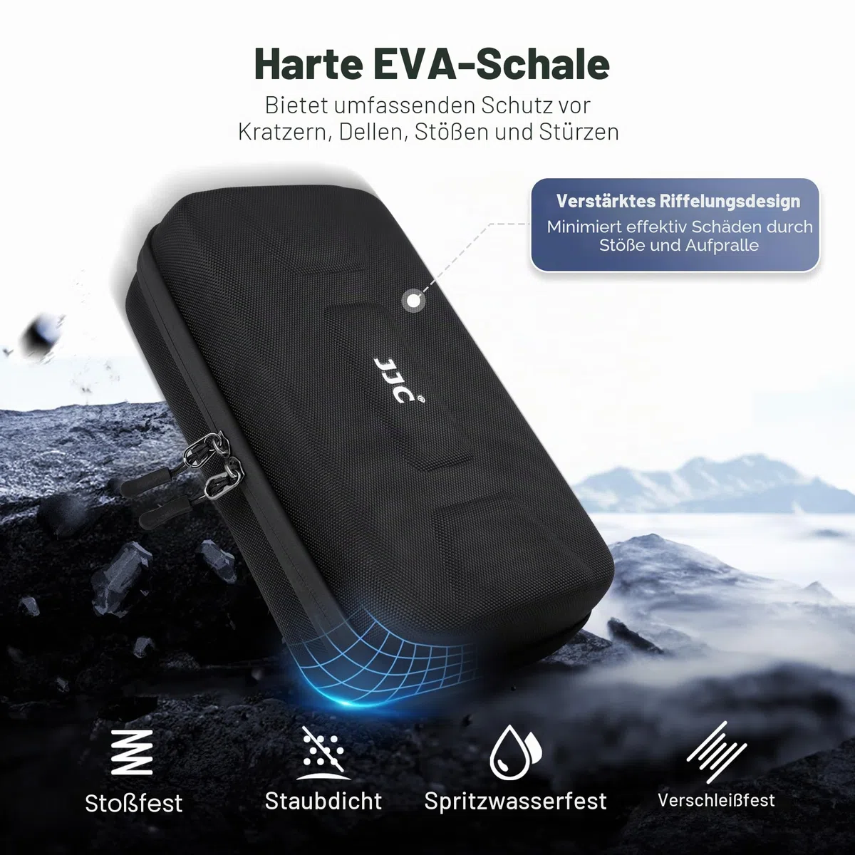 EVA Umhängetasche für DJI Osmo Action 5 Pro Tasche,Koffer für DJI Osmo Action 5 Pro/4/3 mit 3 Micro SD Karte Etui & Schultergurt,Wasserdichte Kameratasche Action5 Adventure Combo Crossbody Bag Taschen