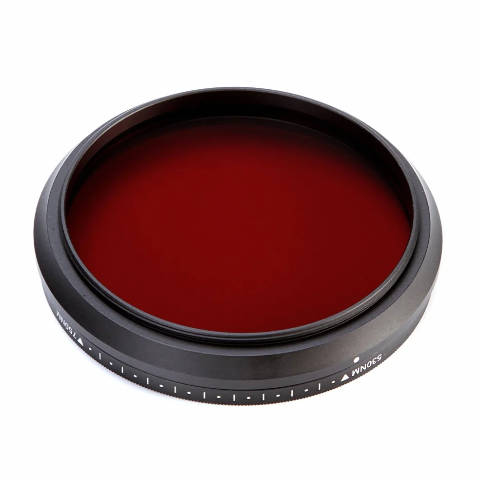 FOTGA 82mm Sechs-im-EIN Einstellbare Infrarot Infrared Pass X-Ray-Objektiv-Filter IR Filter 530nm bis 750nm