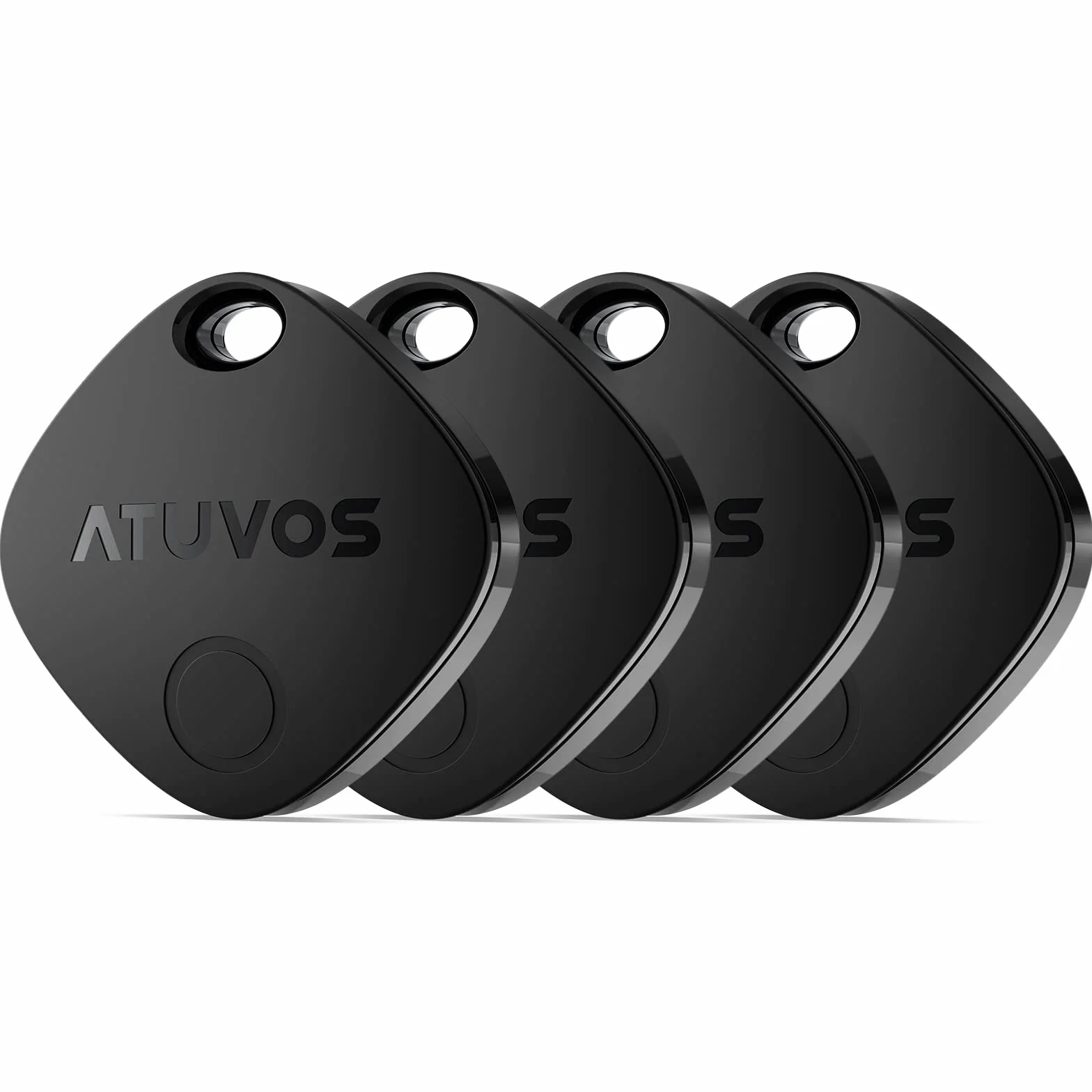 ATUVOS Air Tag Schlüsselfinder 4er Pack, Smart Tracker KeyFinder Kompatibel mit Apple Wo ist? APP (iOS NUR,Android Nicht unterstützt) Bluetooth Key Finder für Gepäck/Koffer/Taschen,Austauschbarer Akku