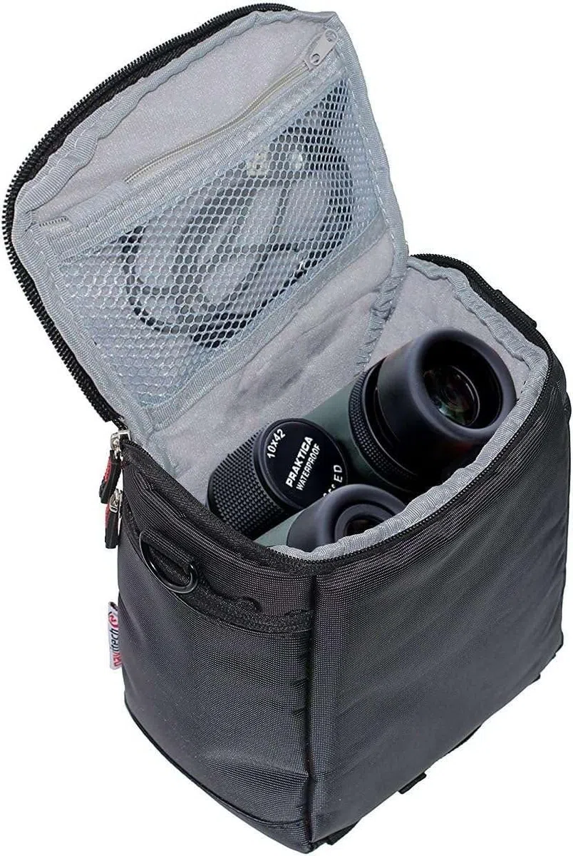 Navitech Schwarz Fernglas Tasche Kompatibel mit dem Steiner Safari UltraSharp 8x30 Fernglas