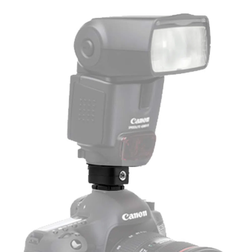 Pixel TF-321 E-TTL Blitzschuh-Adapter mit extra PC-Sync-Port für Canon DSLRs und Blitzgeräte