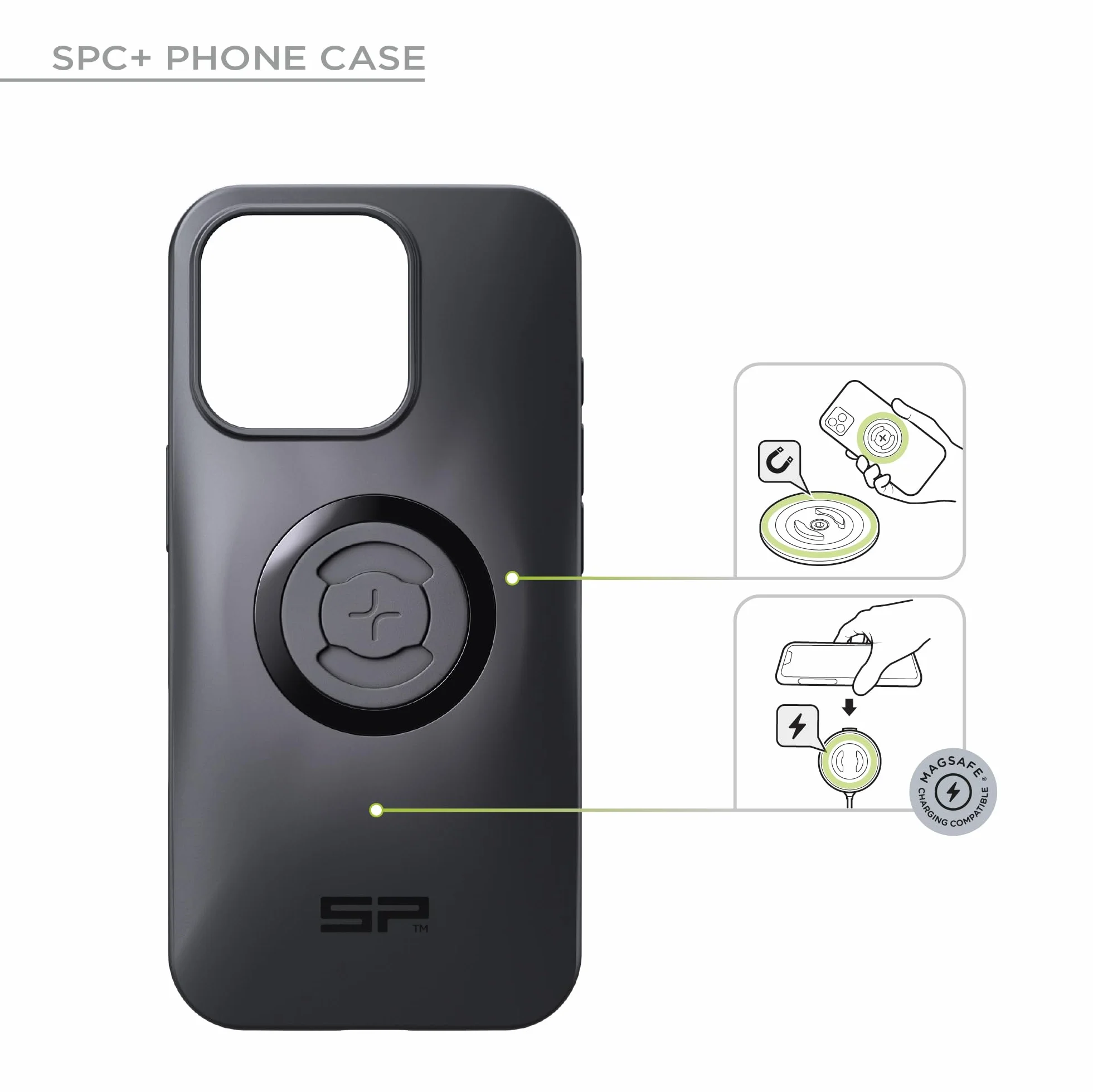 SP CONNECT Moto Bundle mit Anti Vibration Module | SPC+ | kompatibel mit iPhone 14/13 | Handyhalter für Motorrad Bike Moped Roller | Gadget Halterung für Navi