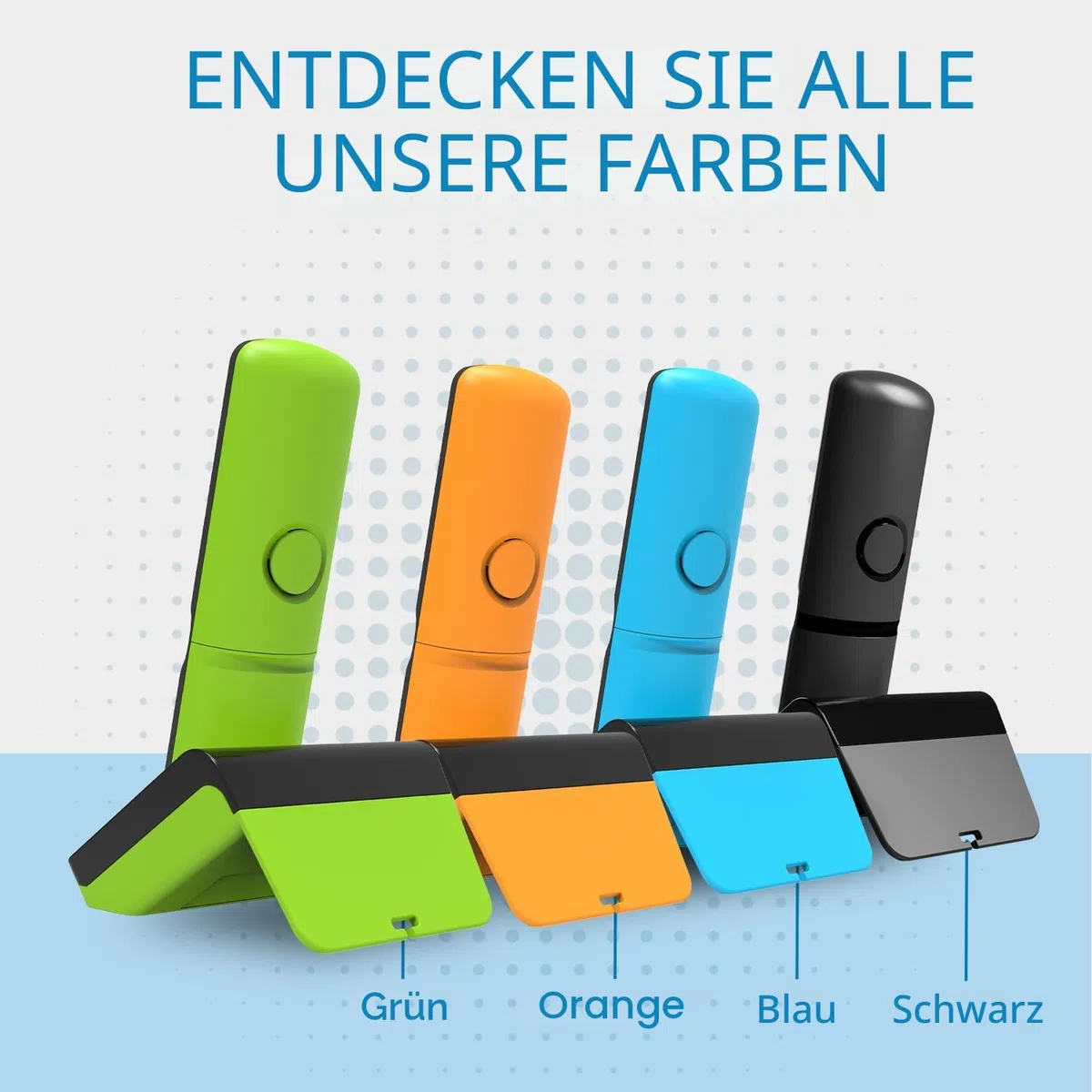 Alcatel S280 Schwarz und Blau, Freisprecheinrichtung, Anrufsperre, Telefonbuch mit 50 Namen und Nummern