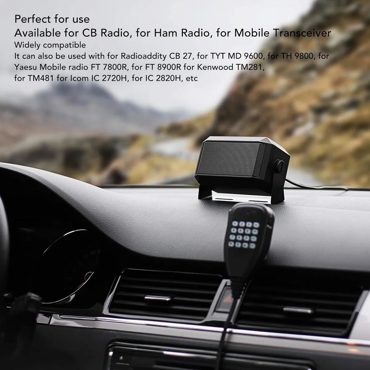Externe Lautsprecher, für Radioaddity CB 27, für TYT MD 9600, für TH 9800, für Yaesu FT 7800R, für FT 8900R, 3,5 Mm 5 W CB-Automobilradio für Ham Radio Mobile Transceiver