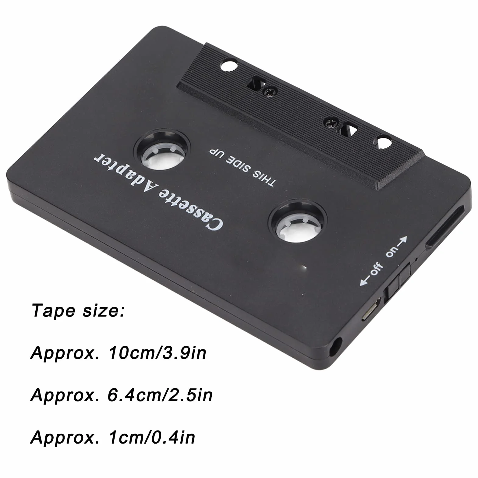 Bluetooth-Kassettenadapter für Autoradio-Musik-Streaming mit Rauschunterdrückung und Stereo-Tonbandempfänger, Kompatibel mit Handys, Tablets, MP3-Playern