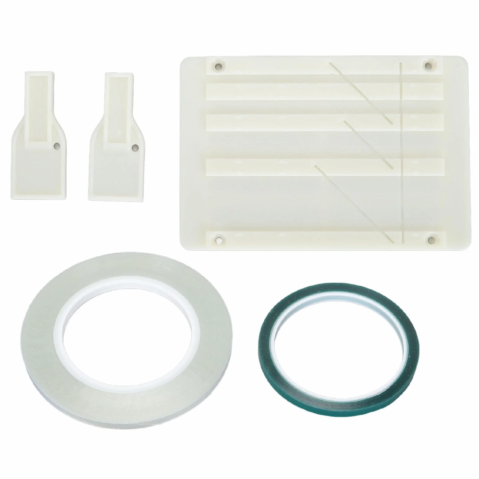 Band Spleißset mit Anschlussplatte und Schneidemesser | Kassettenband-Reparaturset Reel to Reel Tape Splicing Kit Bandspleißwerkzeug für 1/4 1/2 1/8 10 Zoll Kassetten Reparatur