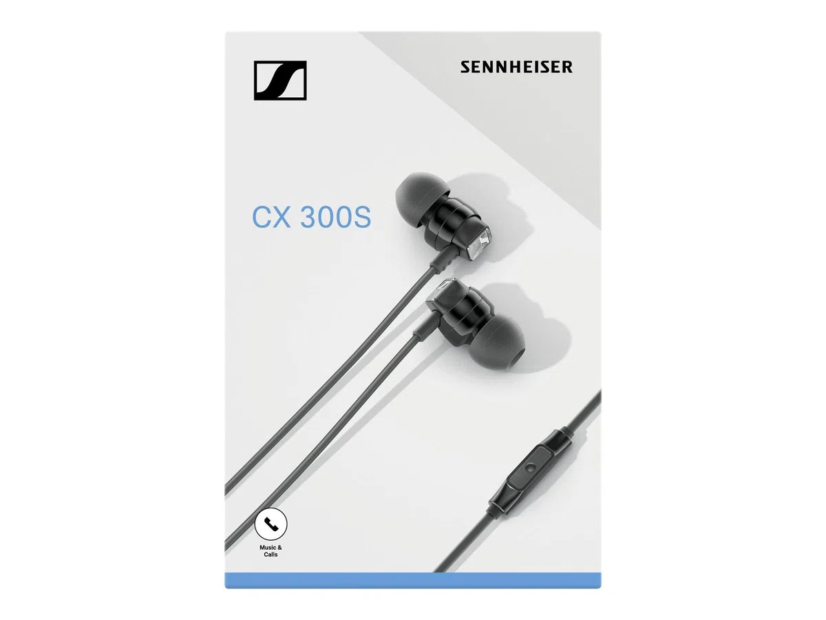 Sennheiser CX 300S In-Ear-Kopfhörer mit Universal Smart Remote ̶̶ Schwarz