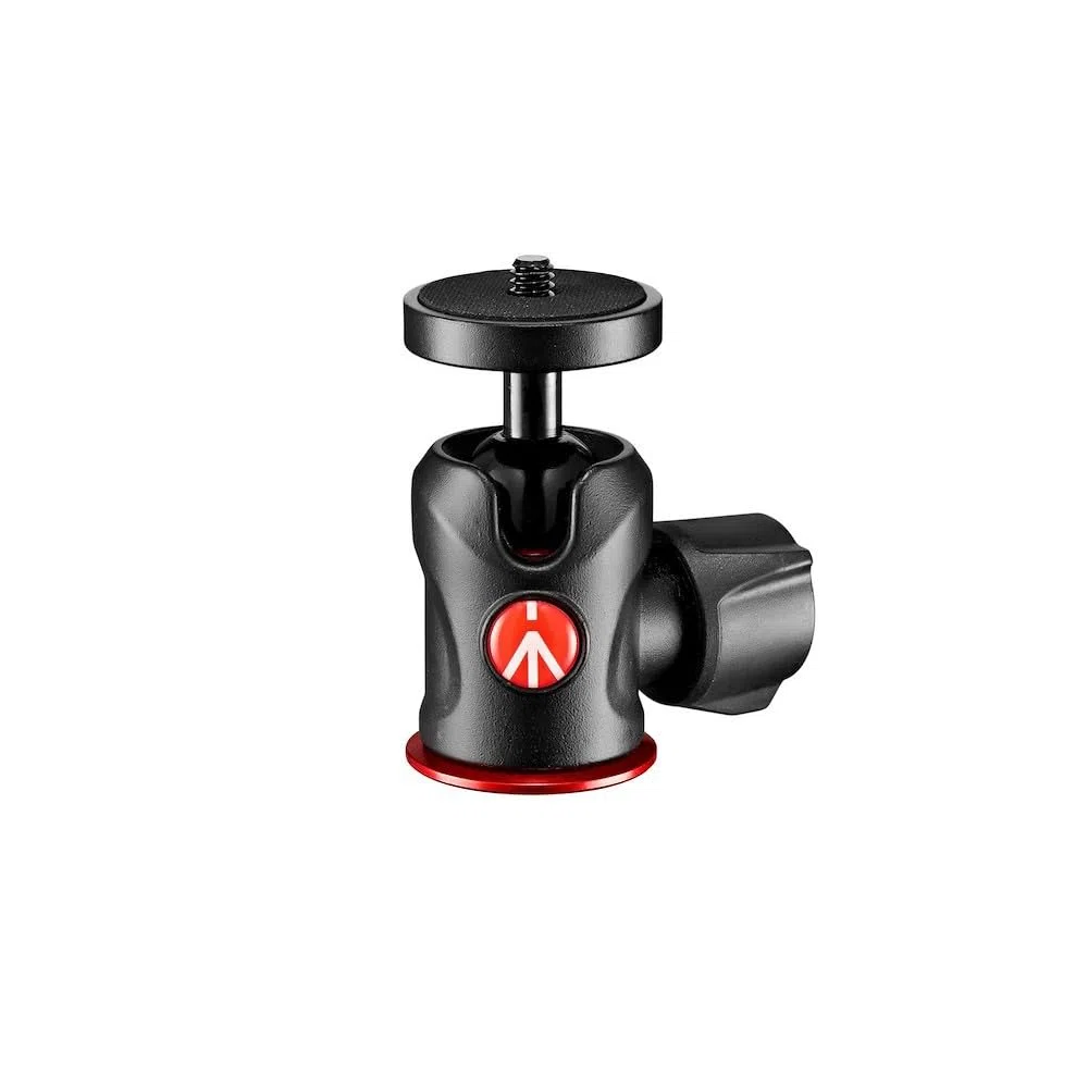 Manfrotto MH492-BH 492 Kugelkopf Micro (für kleine DSLR/CSC, Kompaktkamera, LED, Lights, Monitore, Action-Kameras und Zubehör, Traglast: 5kg, Gewicht: 140g, 1/4 Zoll Standardgewinde)