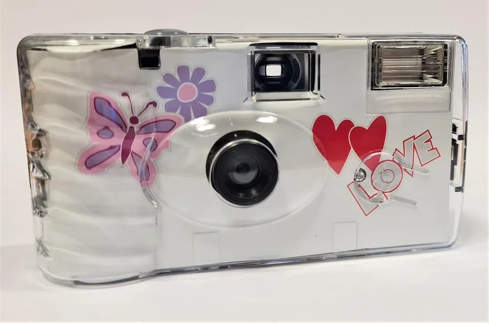 8X 1A PHOTO PORST Einwegkamera Edition Butterfly, Schmetterling, mit Blitz, Batterien und Film (8er Pack, je 27 Aufnahmen)