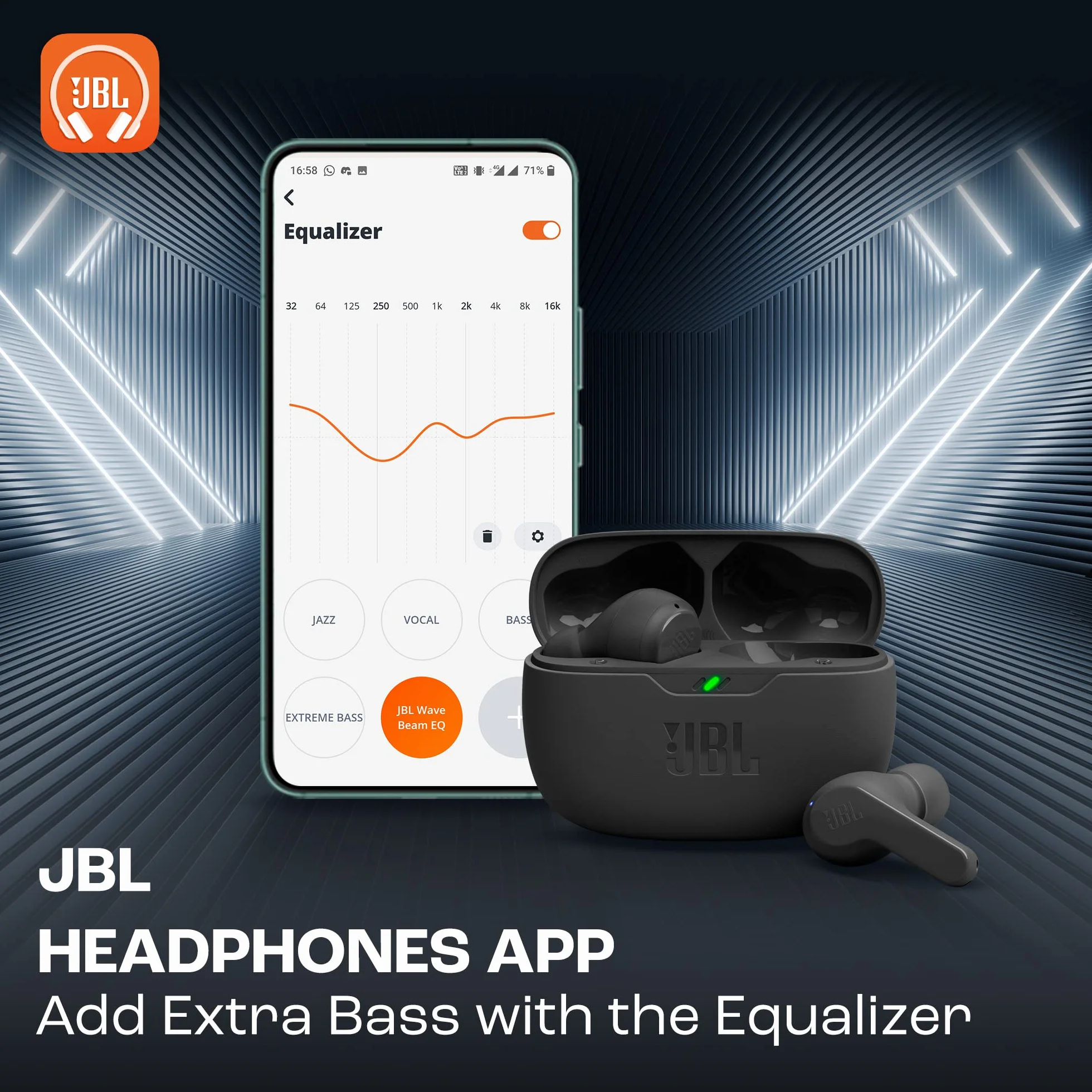 JBL Wave Beam – Kabellose In-Ear Ohrhörer (Modell 2022)