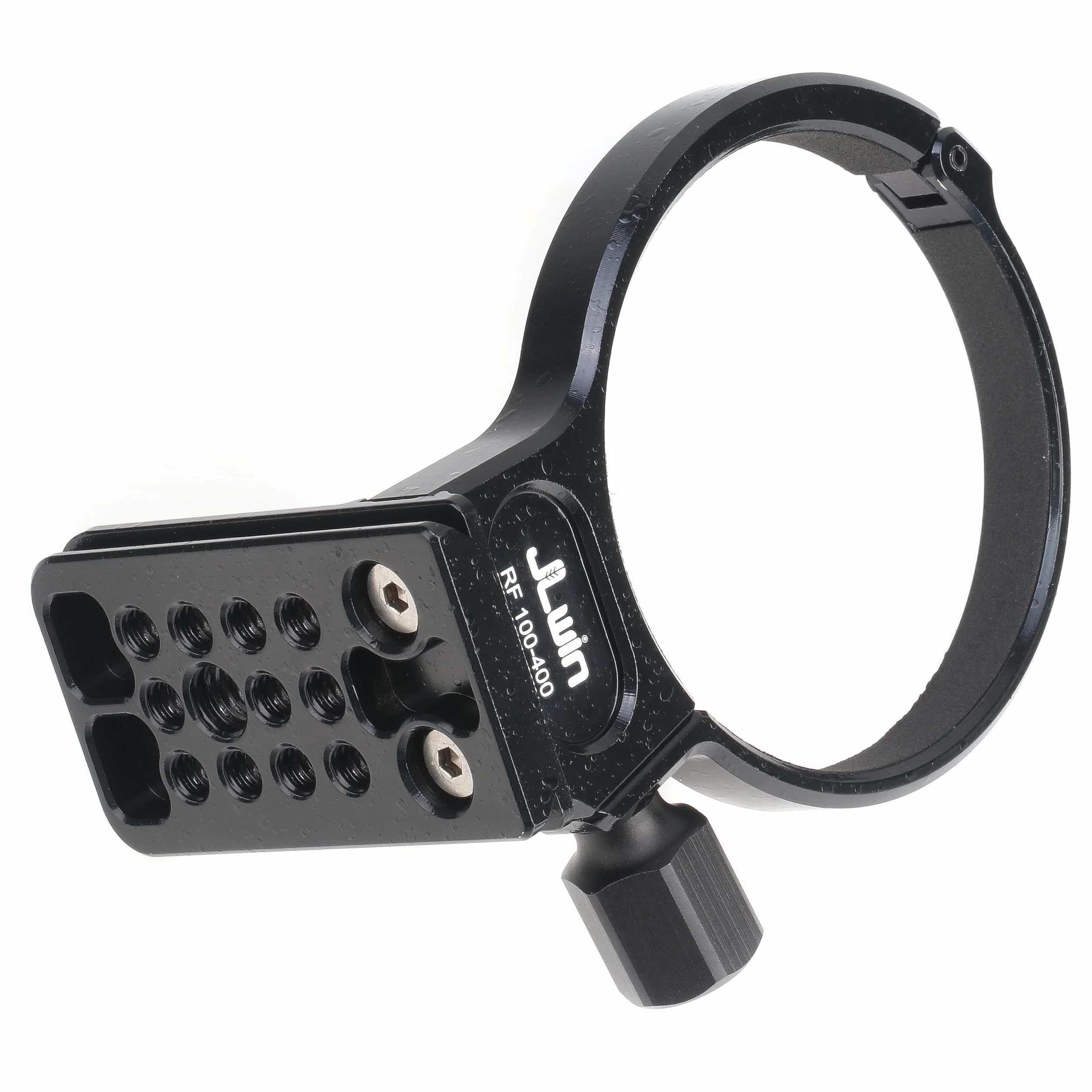 Hersmay 75mm Metall Objektiv Stativschelle für Canon RF 100–400 mm F/5.6–8 ist USM Objektiv, integrierte Arca Swiss Stativ Schnellwechselplatte mit 1/4" & 3/8" Schraube