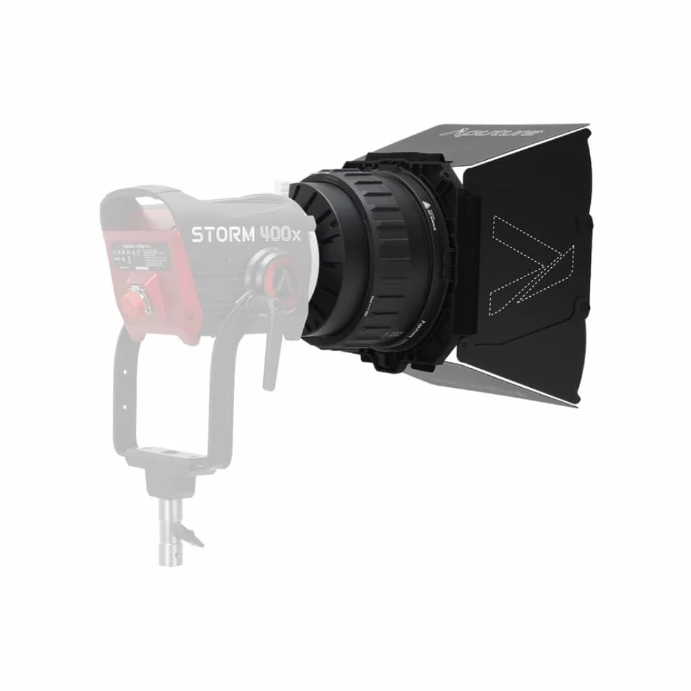Aputure CF7 Fresnel- und Barndoors-Kit – 7-Zoll-Bowens-Mount-Fresnellinse für Storm 400x, inkl. Barndoors und Transporttasche