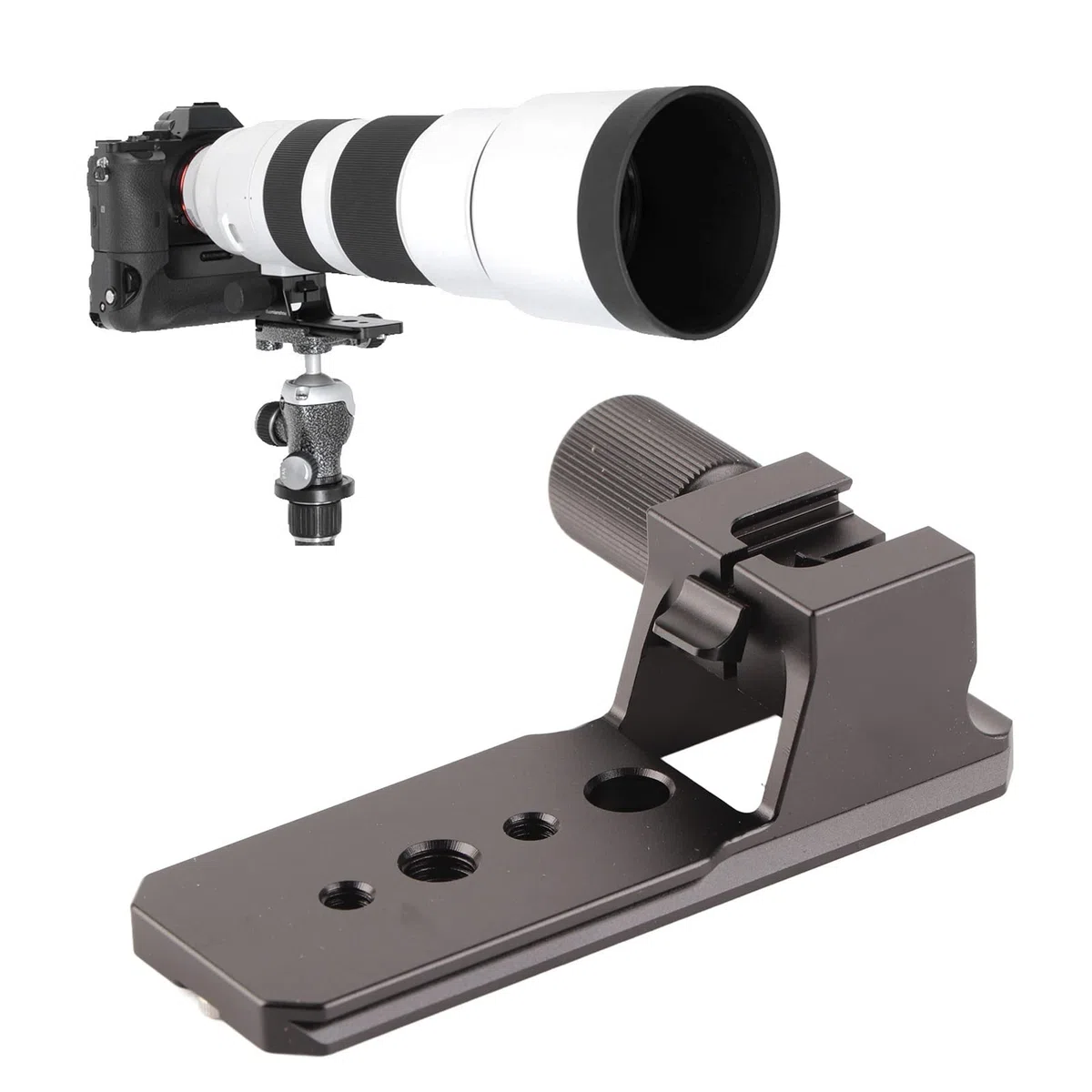 Pilipane Ersatzfuß Für Objektivmanschette, Ringbasis Für Stativmontage, Kompatibel Mit Sony FE 200 600 Mm, Ringbasis Für Objektivstativmontage, Integrierte Arca-Schnellwechselplatte