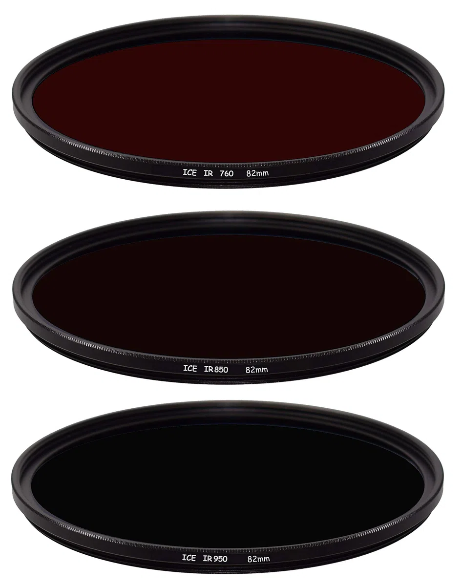 ICE Infrarot 3 Filter Set 82mm IR 760 850 950 82 optisches Glas Slim