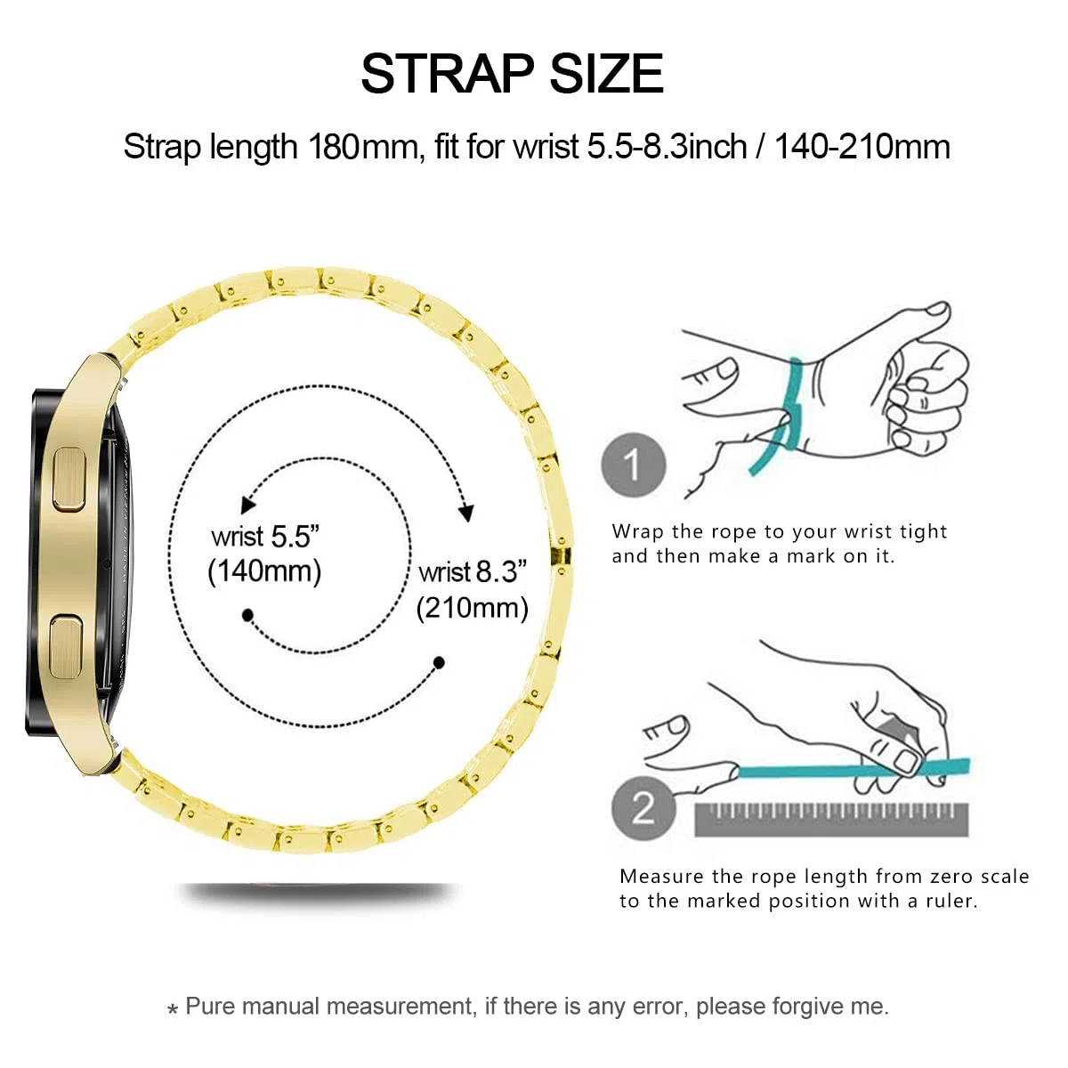 DEALELE Armband Kompatibel mit Samsung Galaxy Watch 7/5 / 4 40mm 44mm / FE 40mm / 5 Pro 45mm, 20mm Glitzer Diamant Metall Armbänder mit Schutzhülle Cover Ersatz für Damen Herren