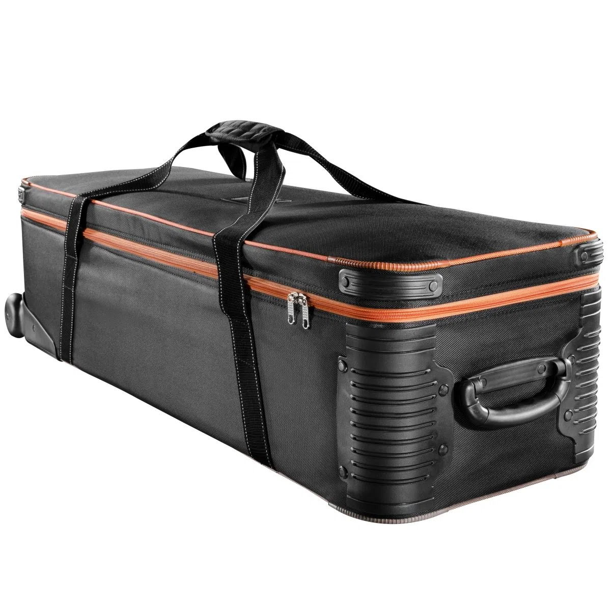 Walimex pro Trolley Studiotasche – Größe L – 1100 x 365 x 290 mm – Großräumig & gepolstert – für Studioequipment, 2-in-1 Funktion mit kugelgelagerten Rollen – Stativtasch, Kameratasche