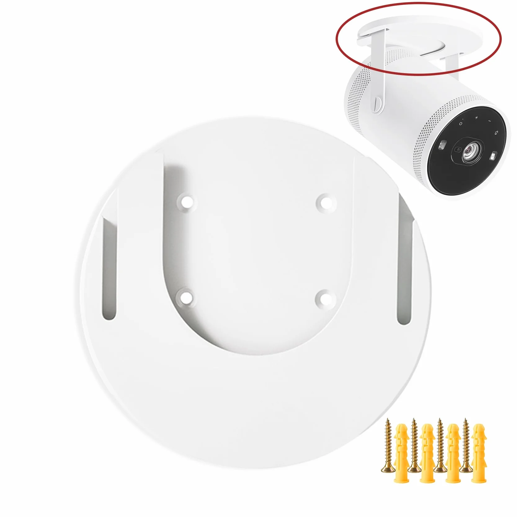 Freestyle Halterung Kompatibel mit Samsung The Freestyle Beamer für SP-LSP3BLA, SP-LFF3CLA, SP-LSP3BLAXXL, SP-LFF3CLAXXXY, SP-LFF3CLAXXXP, SP-LFF3CLAXXZA Zubehör