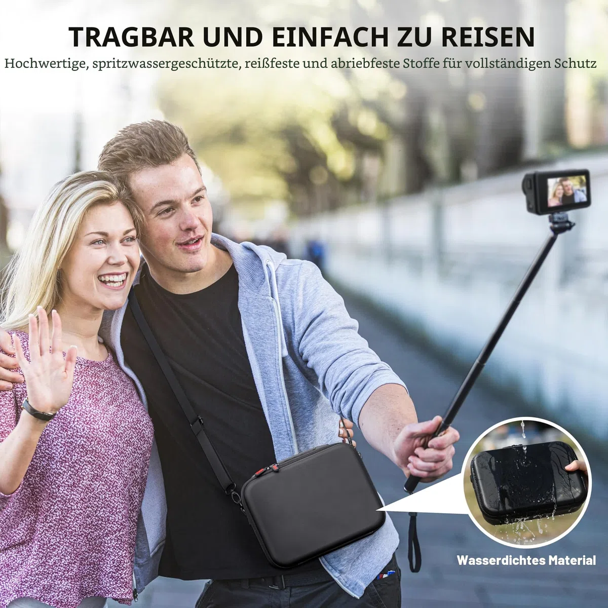 Tomat Osmo Action 5 Pro Tasche Case Hartschalentasche Reisetasche Tragetasche Für DJI Action 3/Action 4/ Action 5 Pro Kamera Zubehör