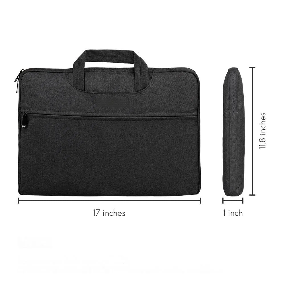 BOIFUN Tragetasche für tragbaren DVD-Player (17,5 Zoll), Reise-Laptop-Hülle, Tragegrifftasche für Computer, Notebook, MacBook, Schwarz