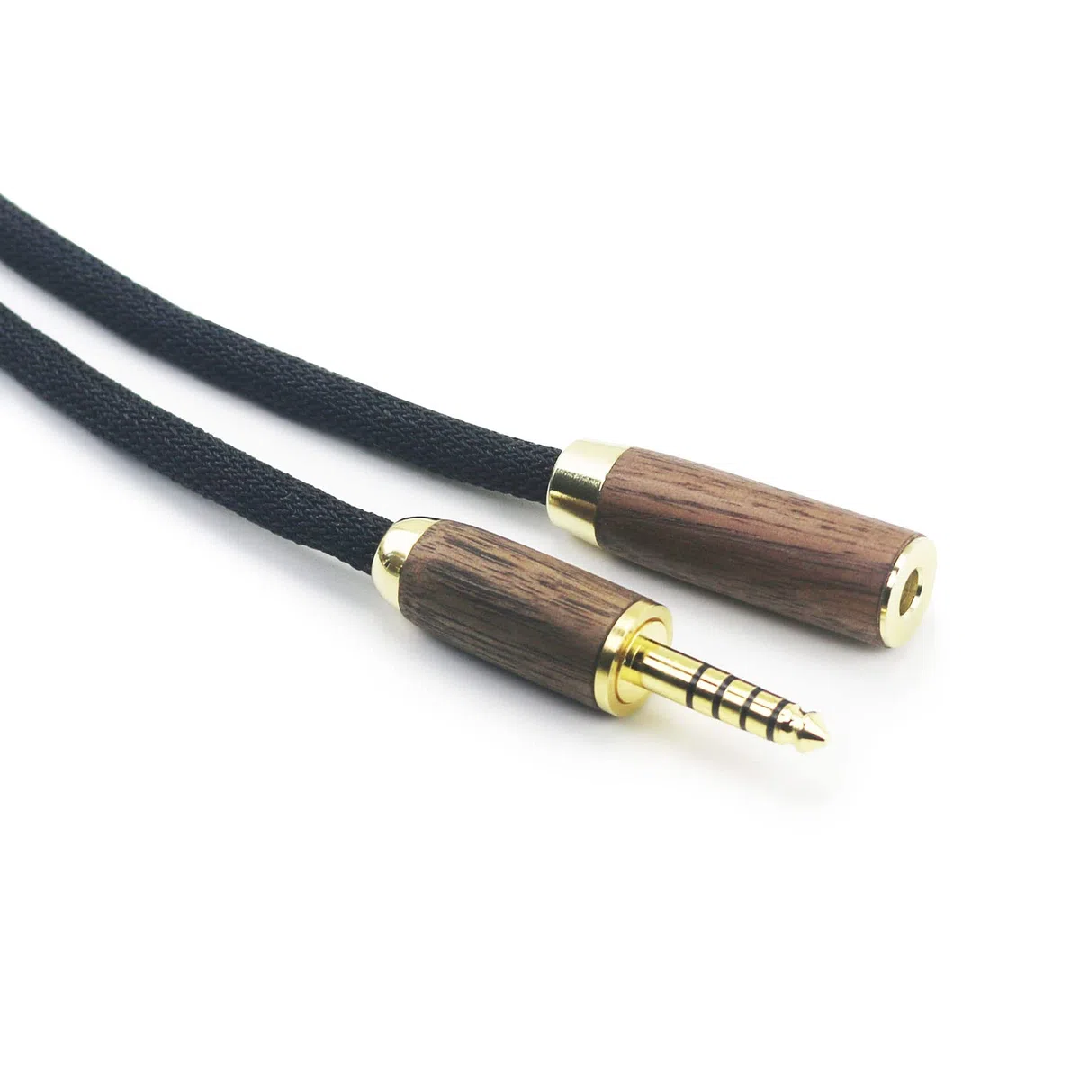 ABLET 4,4 mm symmetrischer Stecker auf 4,4 mm symmetrische Buchse, Kopfhörer-Audio-Adapterkabel, Stecker auf Buchse, Verlängerungskabel, 7N OCC, Kupfer, einzelner Kristall, versilberter Draht
