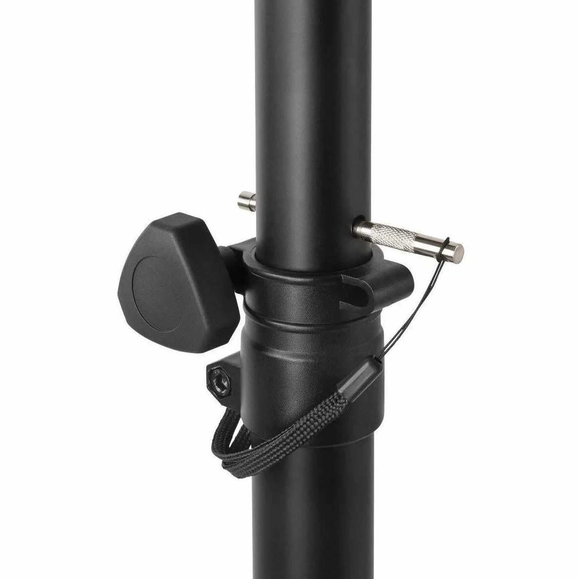 Vonyx LS01K Lautsprecherständer, höhenverstellbar 110cm-180cm, Universal Boxenständer, Speaker Stand bis ca. 20 Kg Traglast, Lautsprecher Ständer mit versteckter Kabelführung- Schwarz