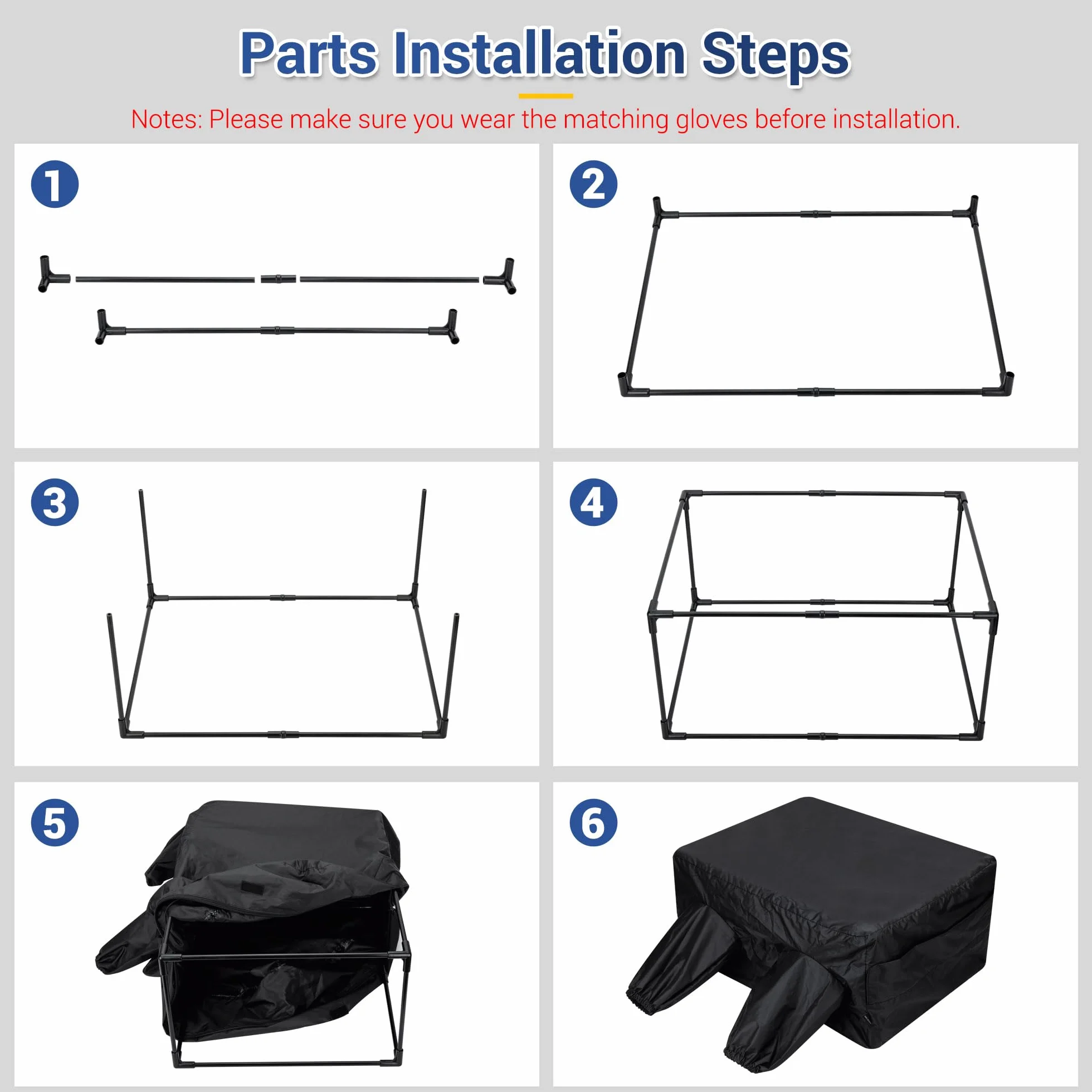 JJC Dunkelkammer Filmwechsel Zelt, Portable Double Layer Lightproof Anti-Static Fabric und Handschuhe, Schwarz Weiß 35mm 120 Format Film Fotografie Dunkelkammer Verarbeitung Zubehör