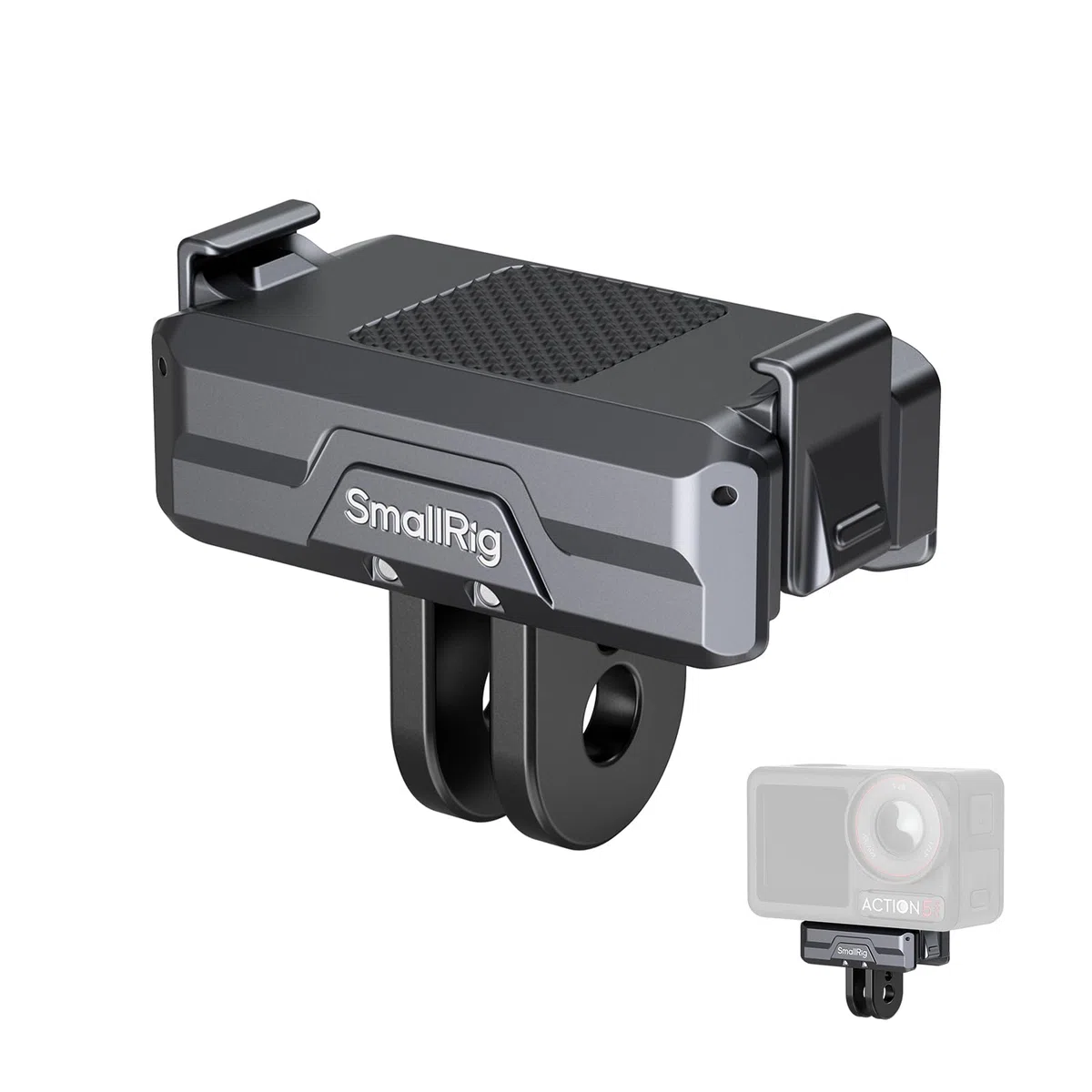 SMALLRIG Magnetic Adapter Mount Magnetische Adapterhalterung für DJI Osmo Action 5 Pro/Action 4 / Action 3 mit einem faltbaren Anschluss und einem 1/4'' Gewindeloch - 3662B