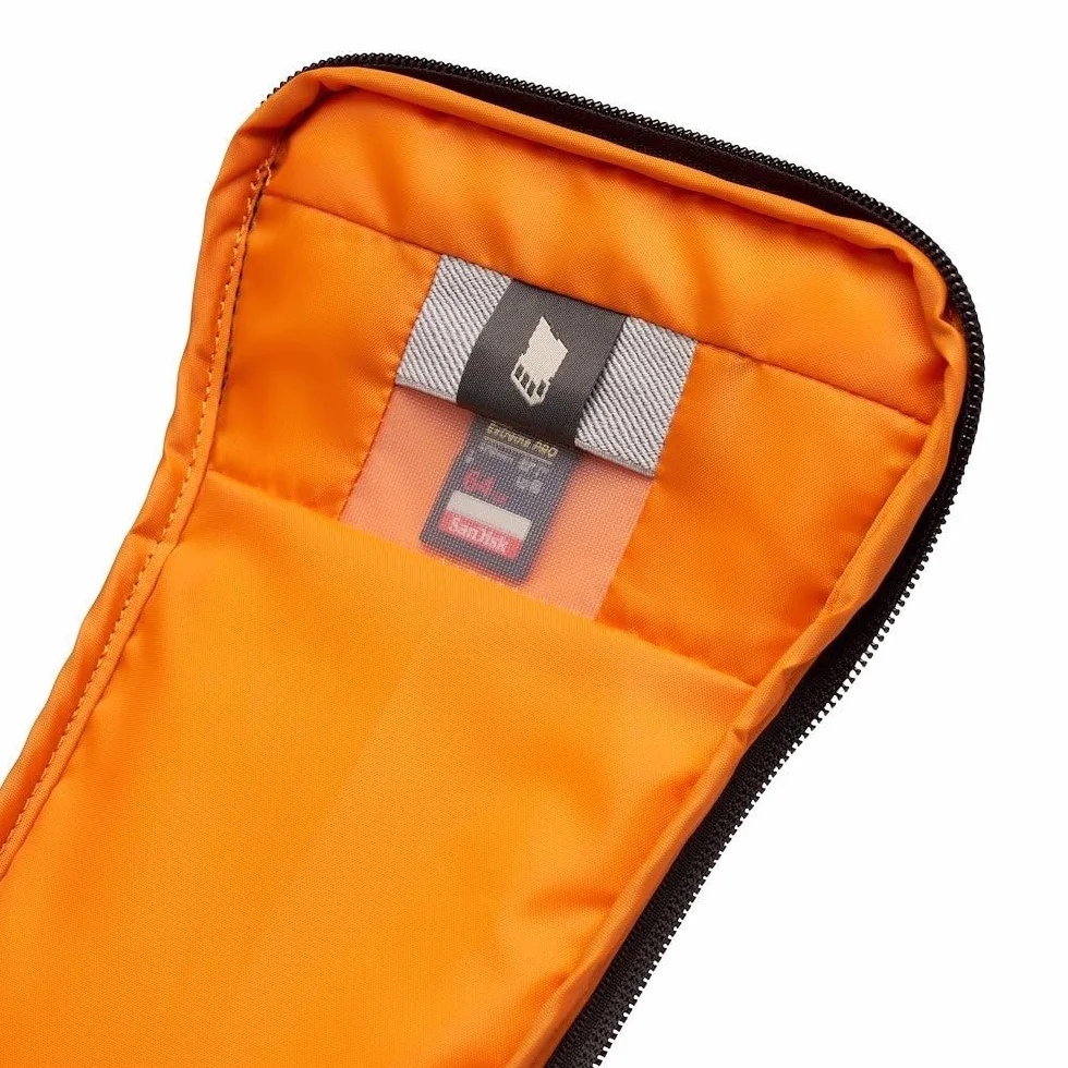 Lowepro GearUp Creator Box Medium II, Spiegellose und DSLR-Kameratasche, Kameratasche mit QuickDoor-Zugang, Hergestellt aus Recyclingmaterial, Orange Gepolsterte Innenfächer, Grau