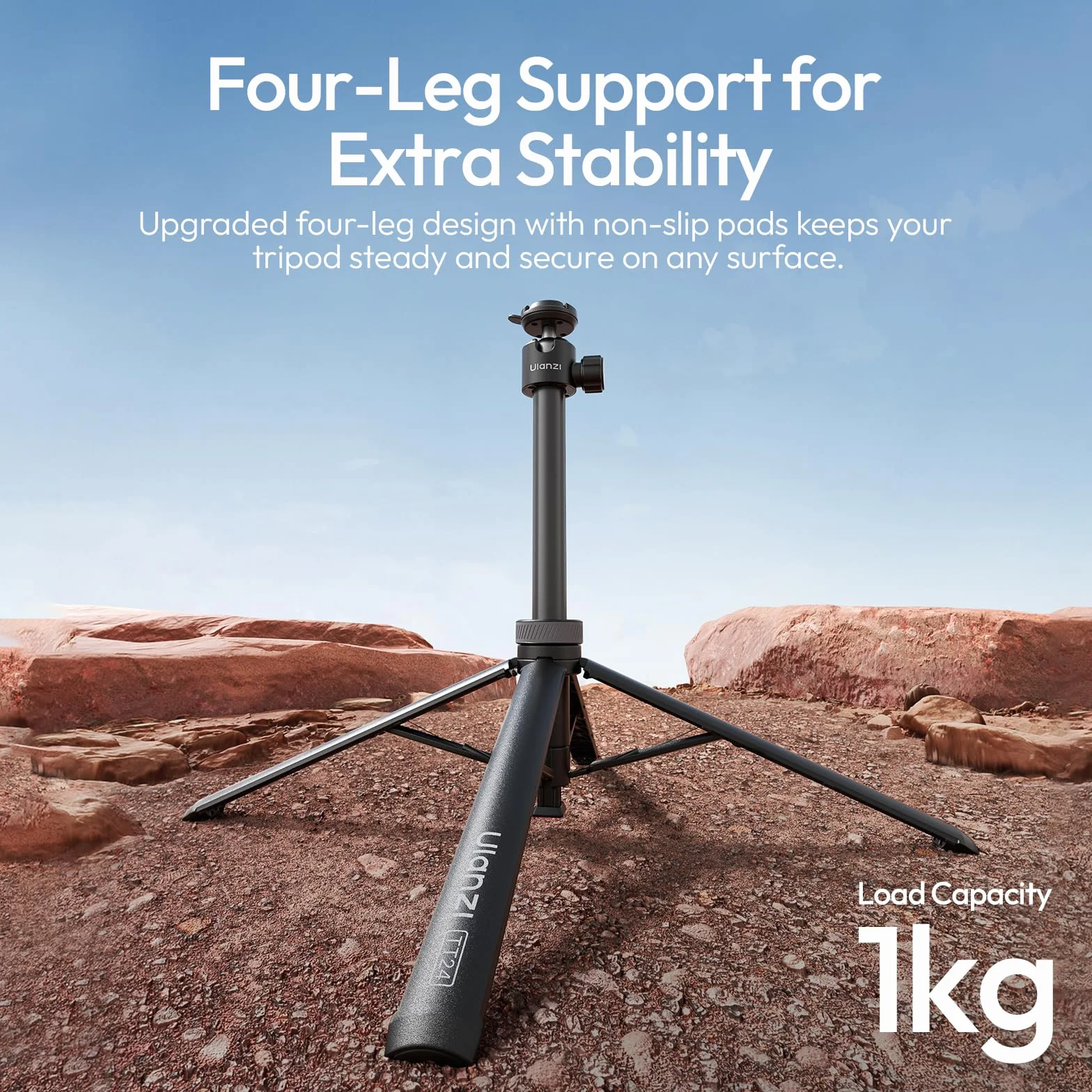 Ulanzi TT24 Selfie Stick Stativ, Cka Schnellverschluss Selfie Stick für DJI Pocket 3 4/DJI Osmo Action 5 4, Action Kamera Stativ für Gopro/Insta360 X5/X4/X3/Ace Pro/ONE X2, Action Kamera Zubehör