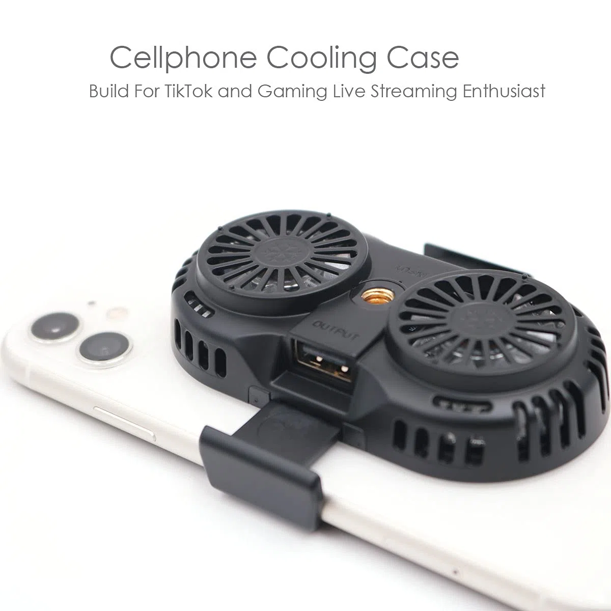 DollaTek Telefon Lüfter Handy Halbleiter Kühlerlüfter für kühle Telefon Temperaturen für kühlkörper smartphone, glatte 4-6.5 Zoll Handys - Schwarz