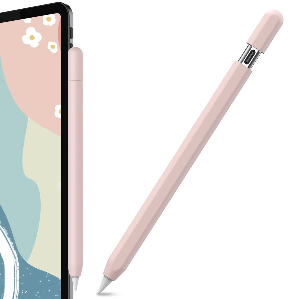 AHASTYLE Silikon Hülle für Apple Pencil USB-C Apple Pencil Hülle Ultra Dünn Apple Pencil USB-C Case Abdeckung Kompatibel mit Apple Pencil USB-C (Rosa)